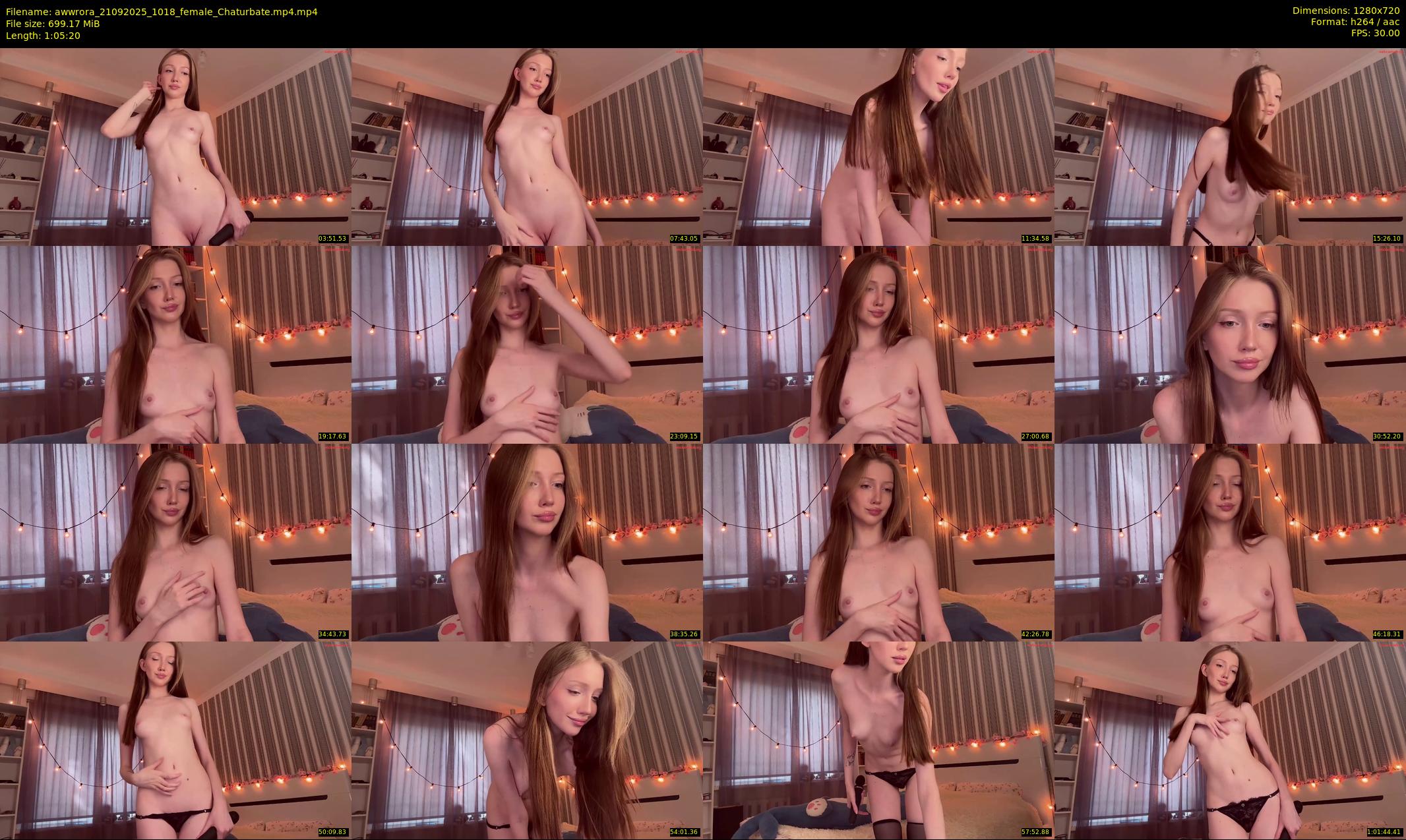 awwrora — 66 minute Chaturbate female cam show recording, 720p, Sep 21, 2025