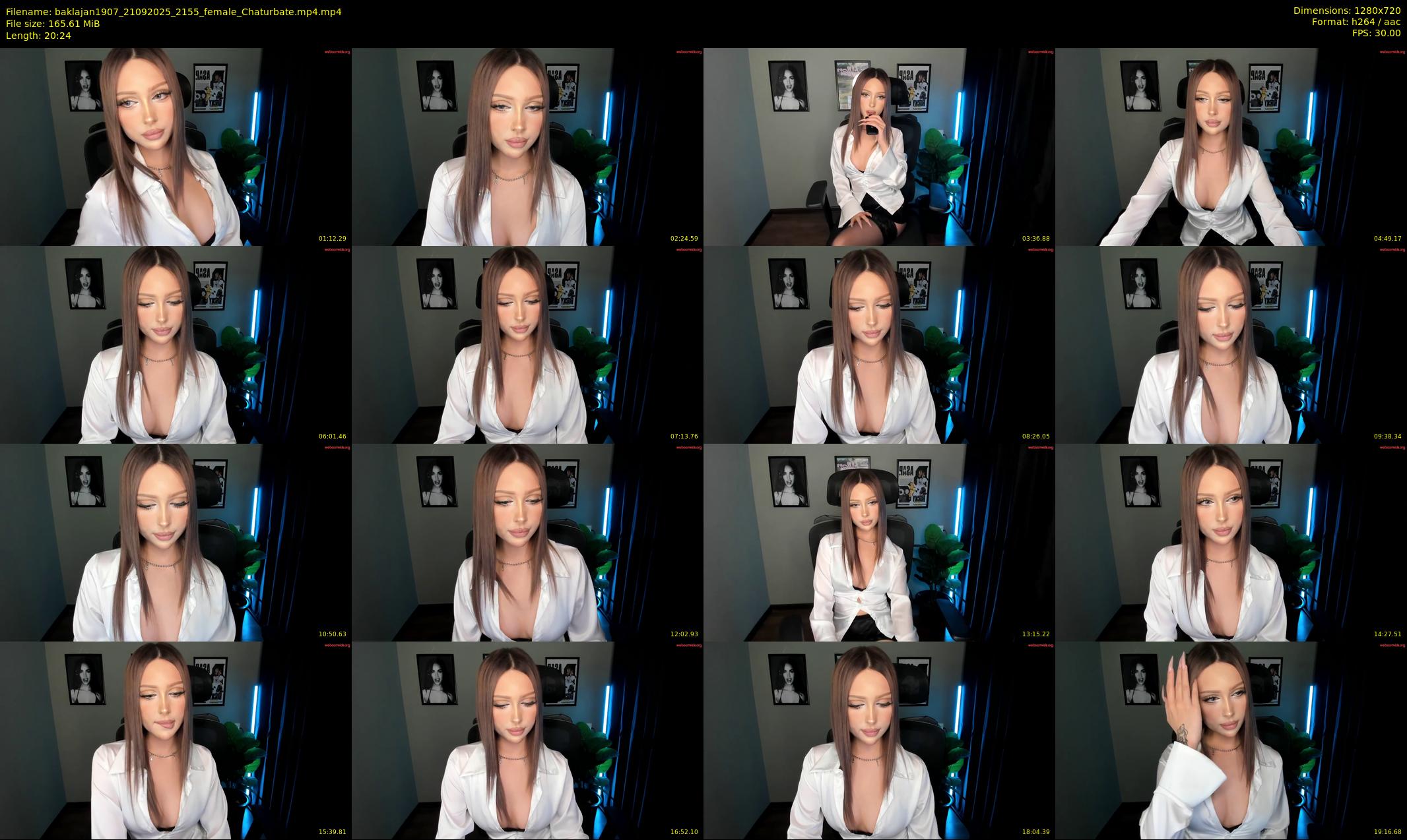 baklajan1907 — 21 minute Chaturbate female cam show recording, 720p, Sep 21, 2025