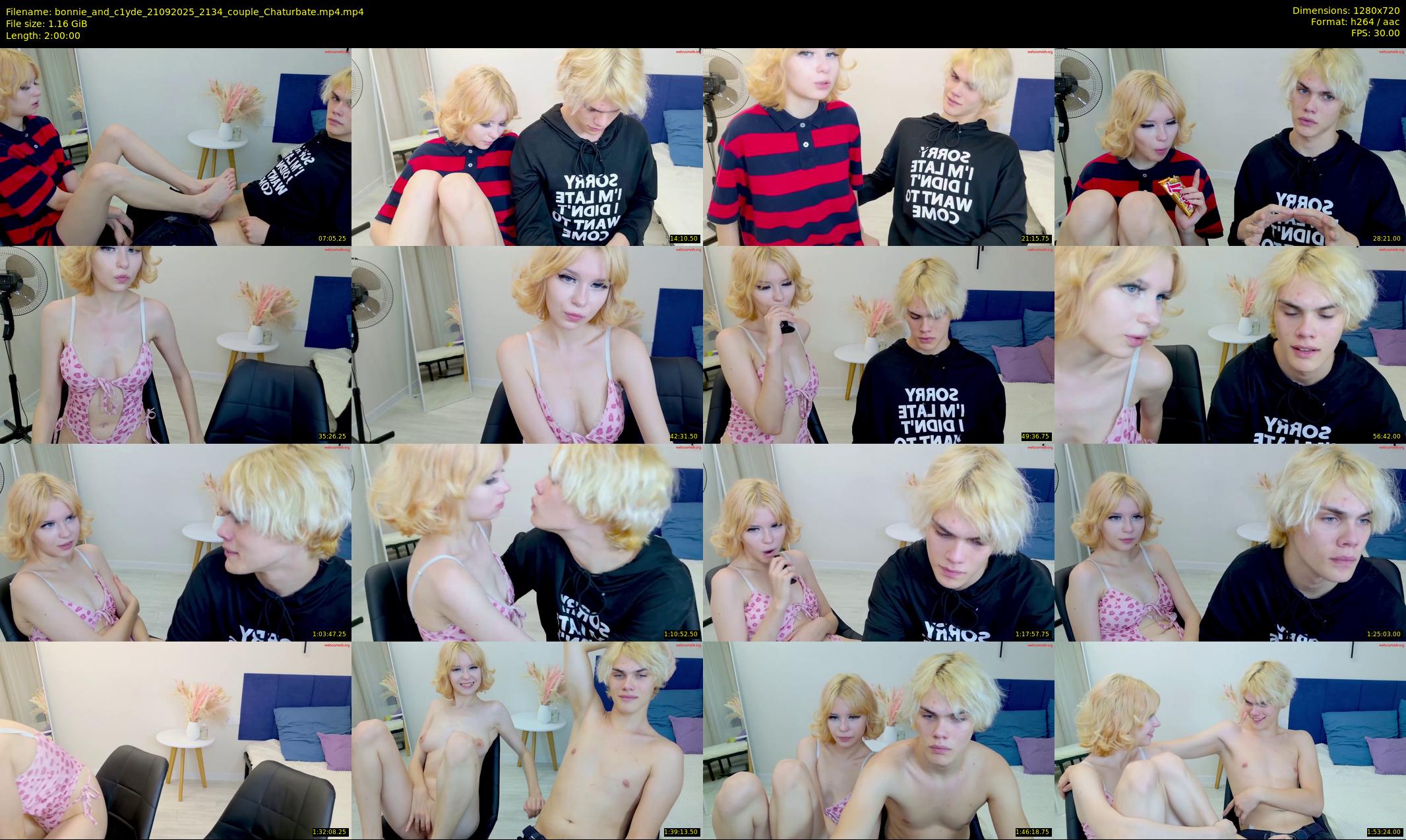 bonnie_and_c1yde — 120 minute Chaturbate couple cam show recording, 720p, Sep 21, 2025