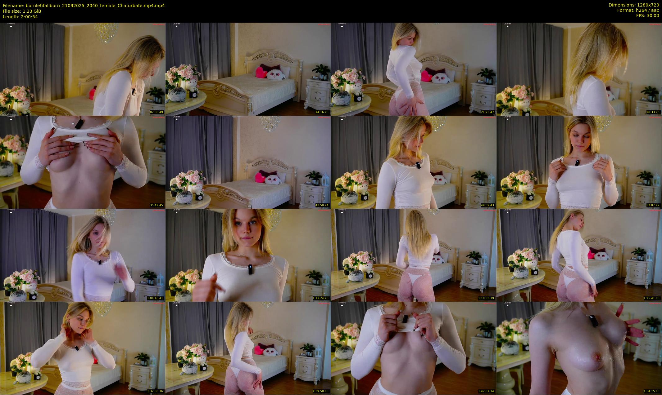 burnletitallburn — 121 minute Chaturbate female cam show recording, 720p, Sep 21, 2025