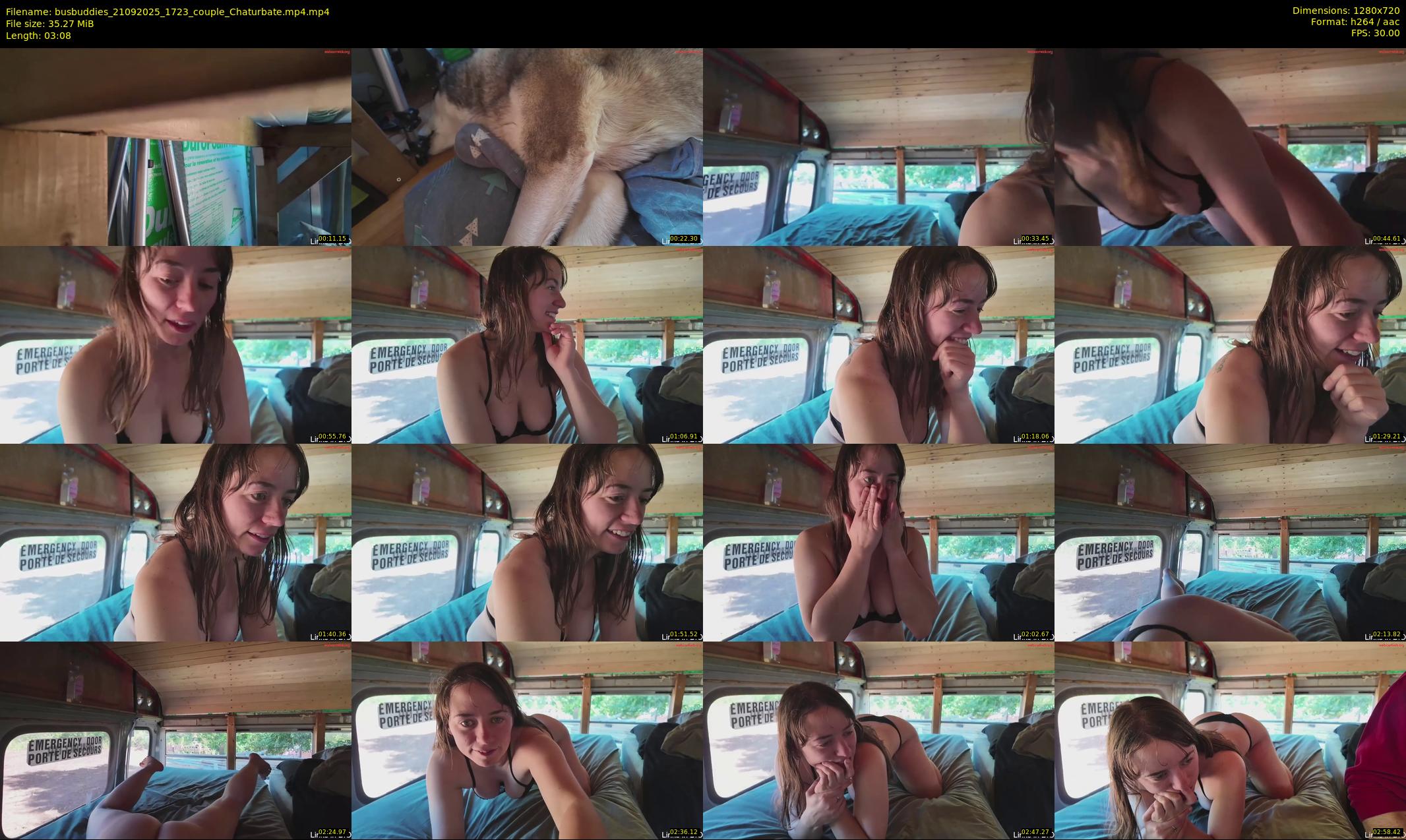 busbuddies — 4 minute Chaturbate couple cam show recording, 720p, Sep 21, 2025