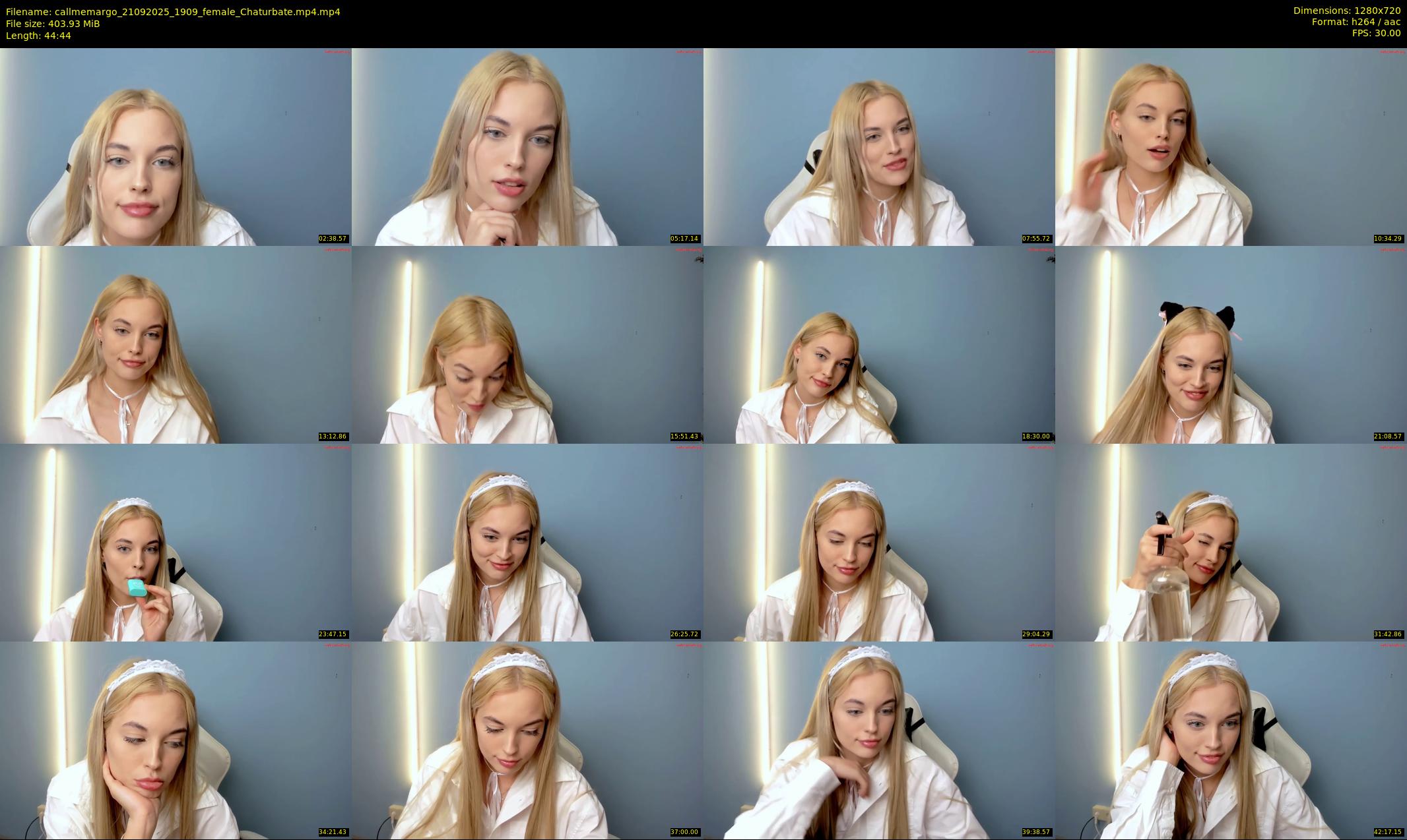 callmemargo — 45 minute Chaturbate female cam show recording, 720p, Sep 21, 2025