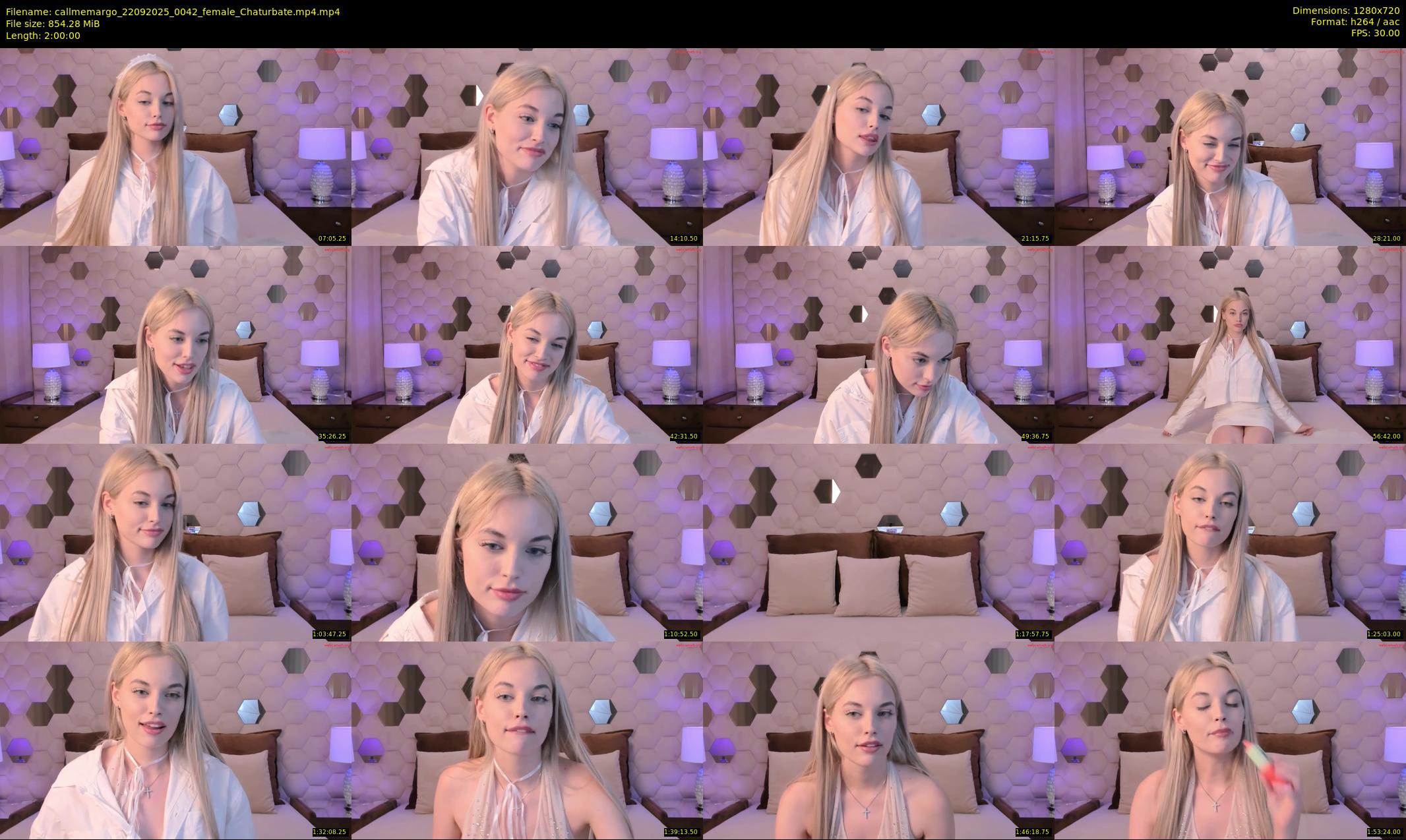 callmemargo — 120 minute Chaturbate female cam show recording, 720p, Sep 22, 2025