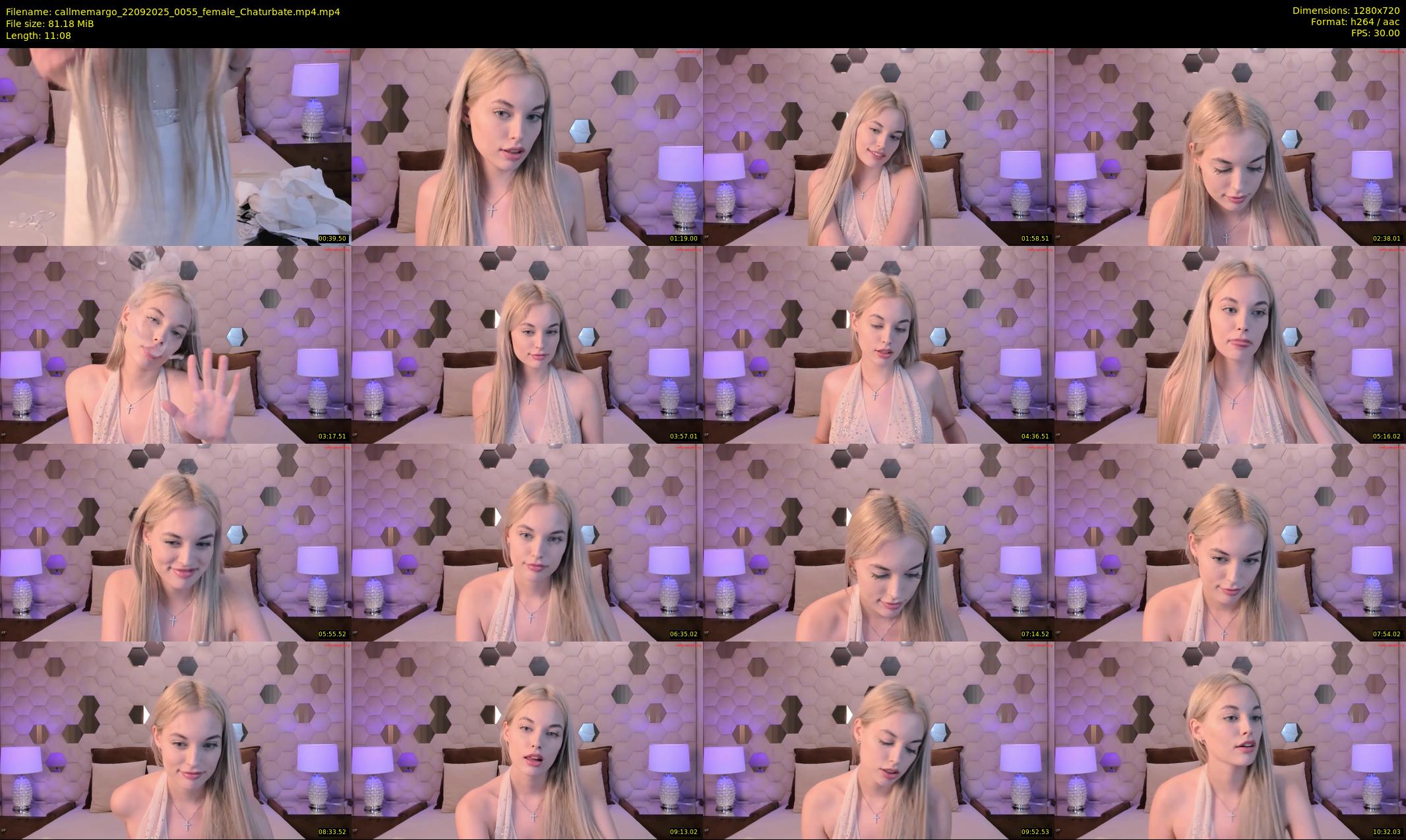 callmemargo — 12 minute Chaturbate female cam show recording, 720p, Sep 22, 2025