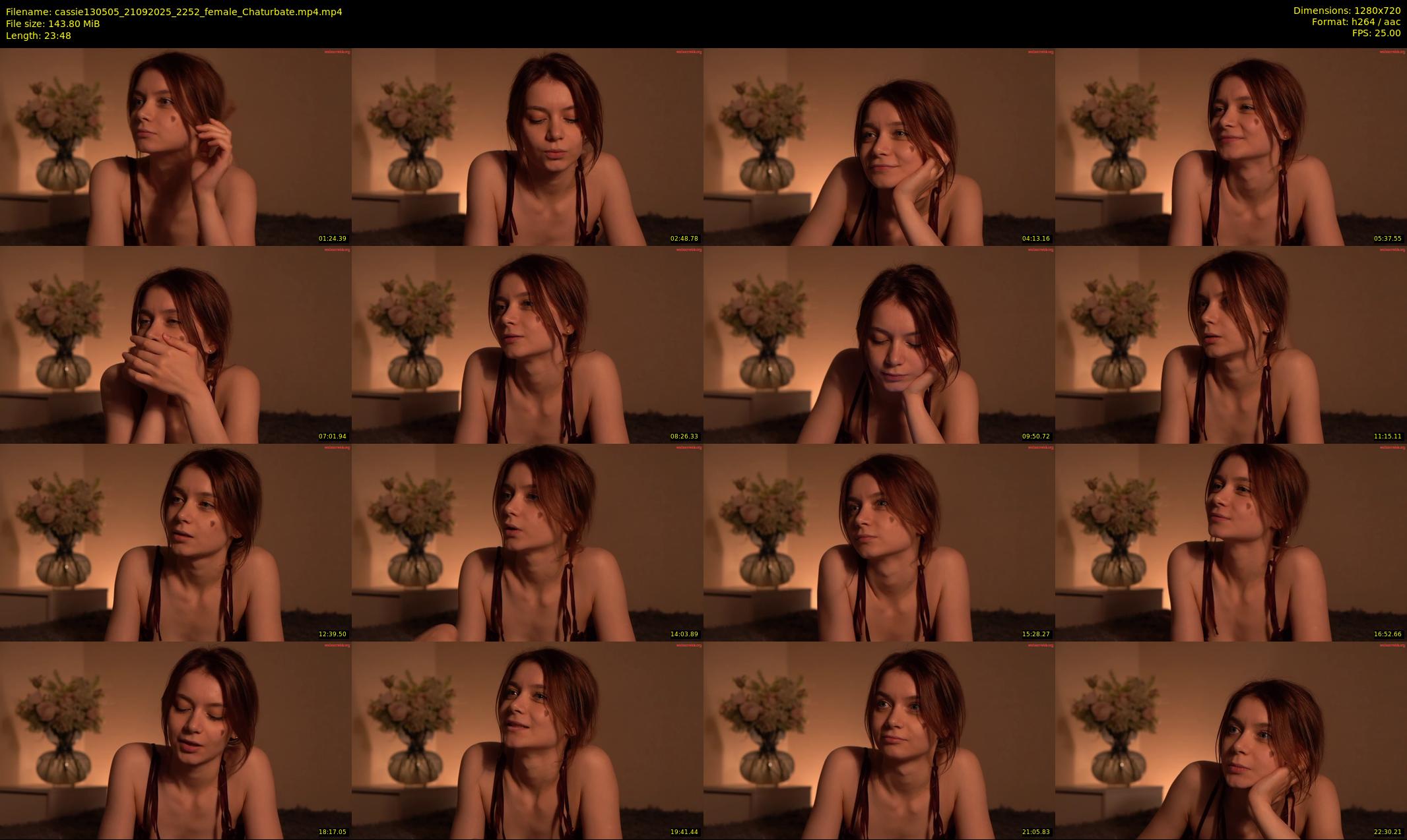 cassie130505 — 24 minute Chaturbate female cam show recording, 720p, Sep 21, 2025