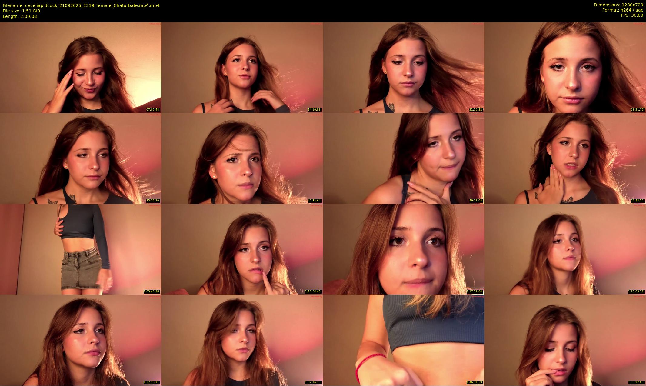 ceceliapidcock — 121 minute Chaturbate female cam show recording, 720p, Sep 21, 2025