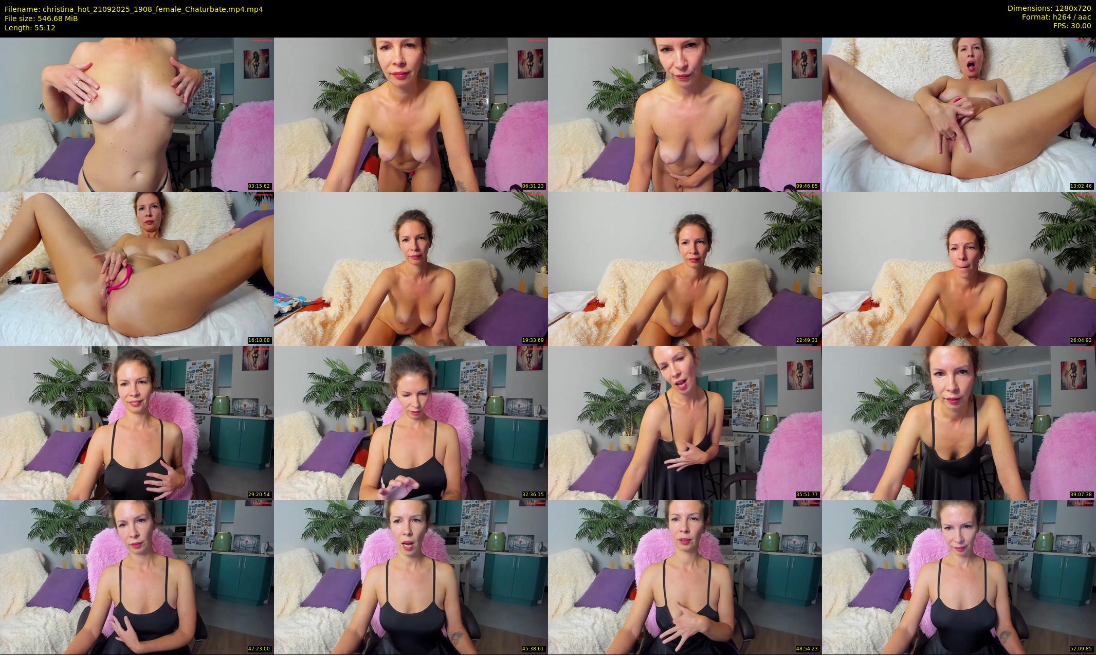 christina_hot — 56 minute Chaturbate female cam show recording, 720p, Sep 21, 2025