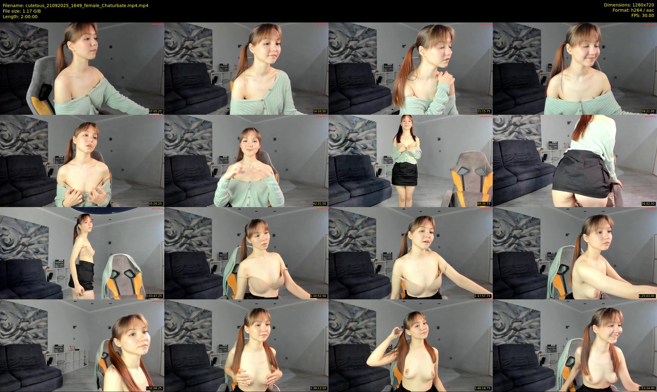 cutetous — 120 minute Chaturbate female cam show recording, 720p, Sep 21, 2025