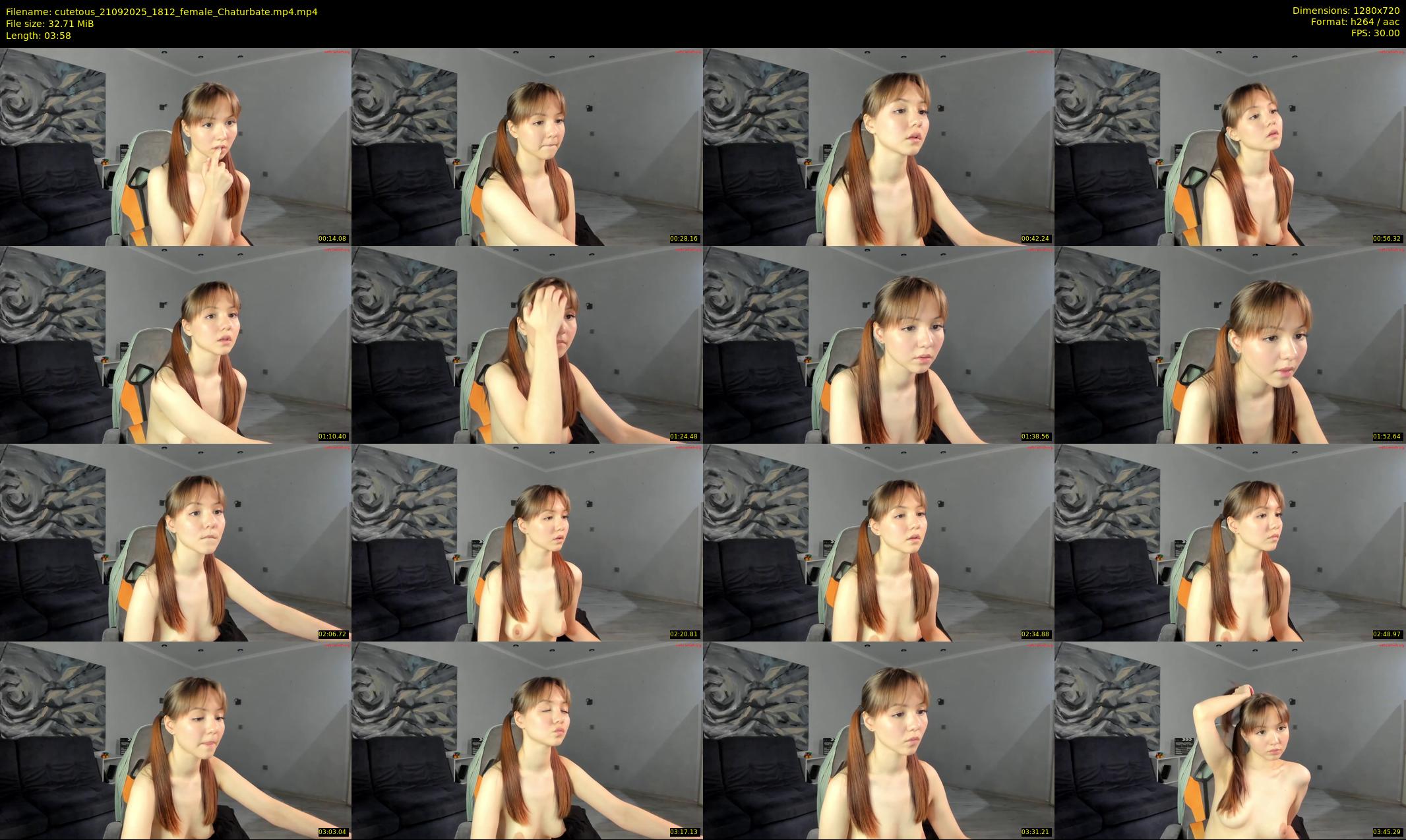cutetous — 4 minute Chaturbate female cam show recording, 720p, Sep 21, 2025