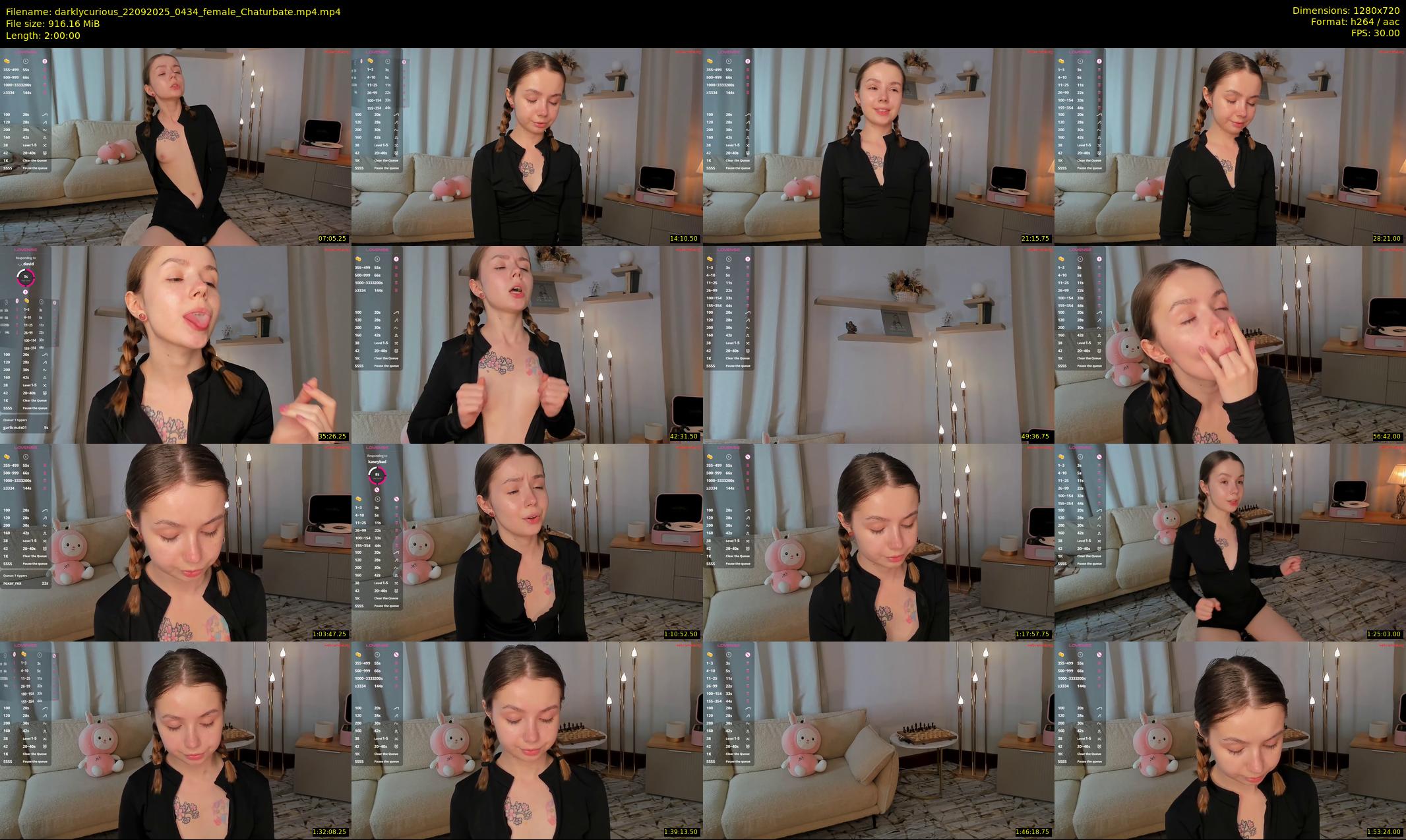 darklycurious — 120 minute Chaturbate female cam show recording, 720p, Sep 22, 2025