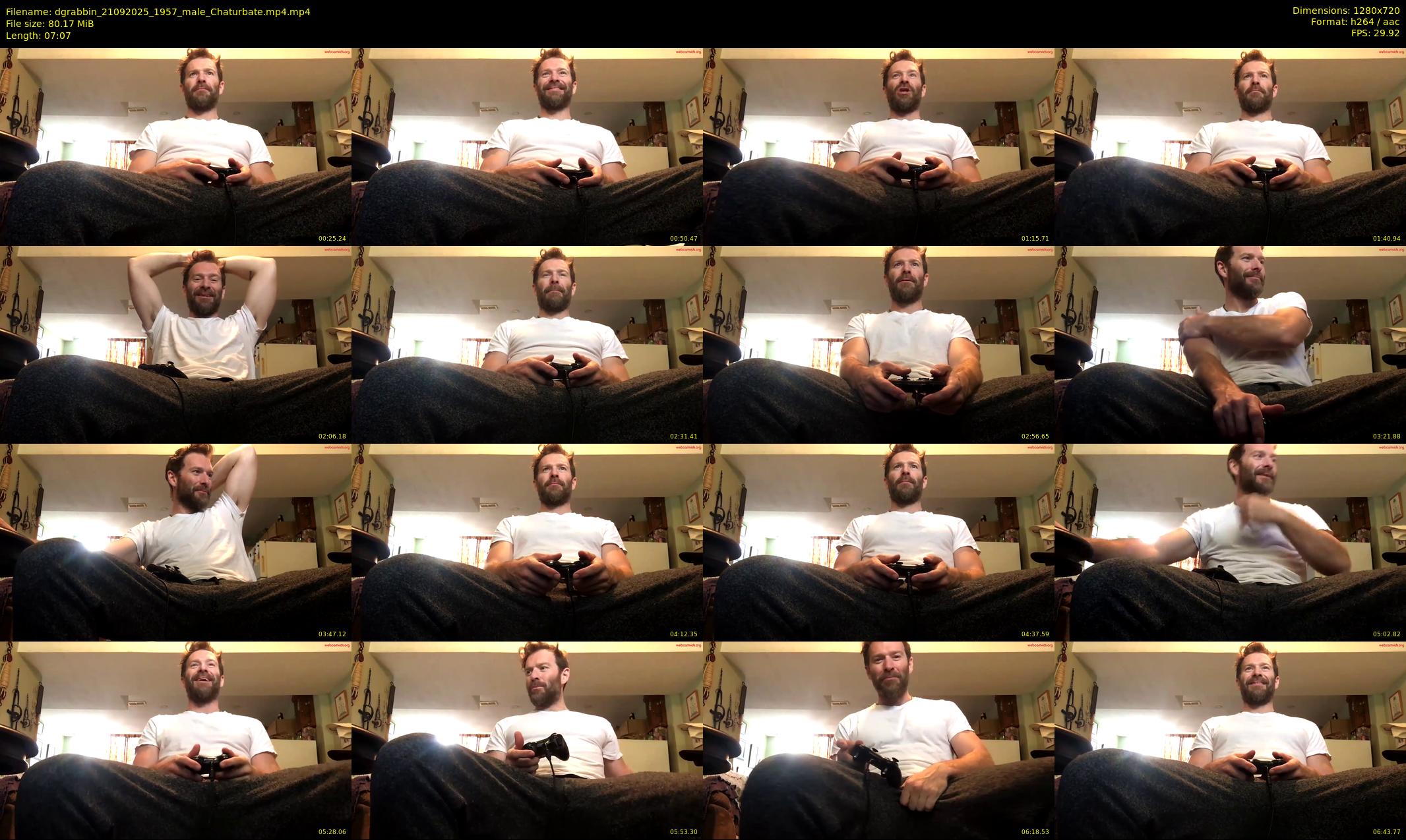 dgrabbin — 8 minute Chaturbate male cam show recording, 720p, Sep 21, 2025