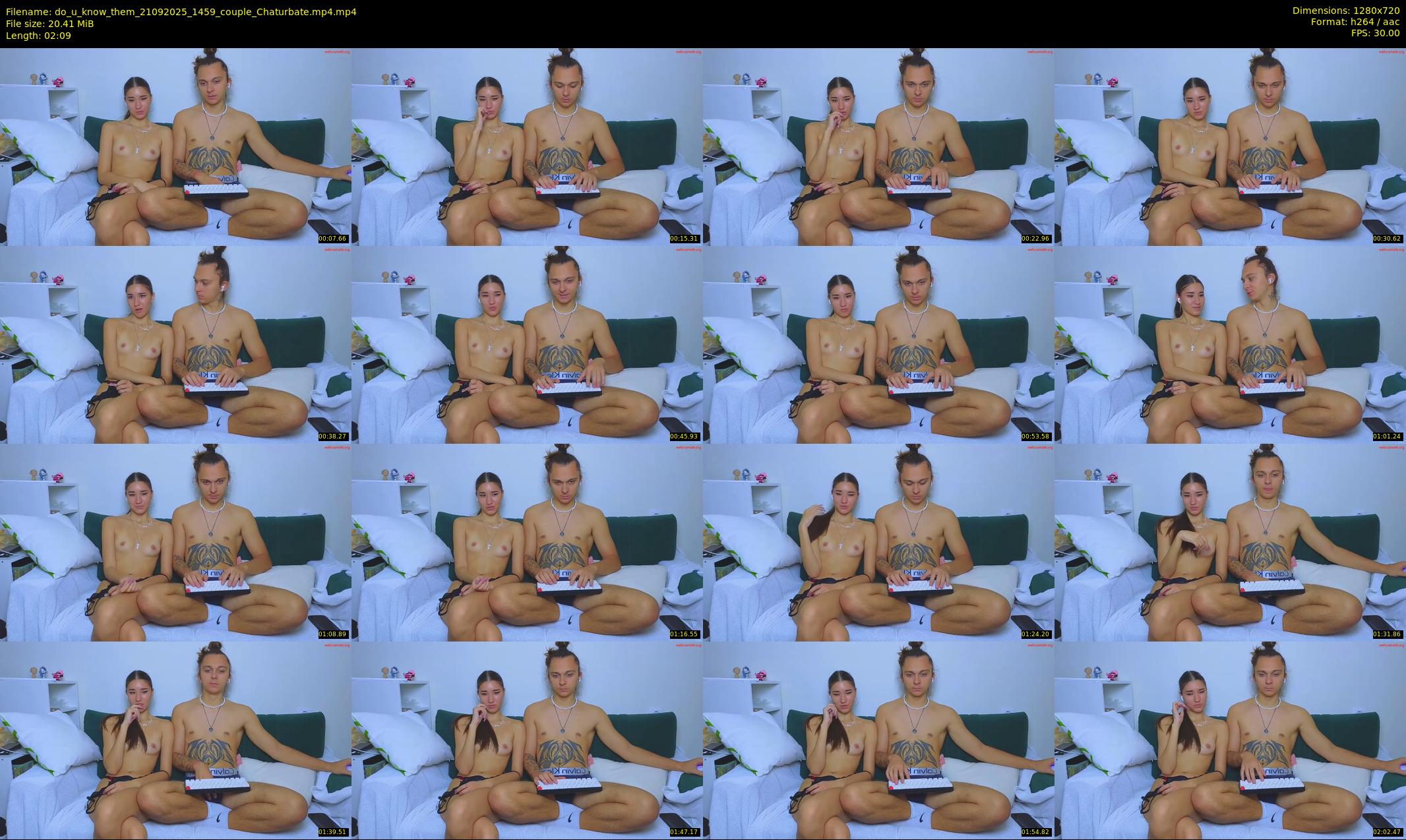 do_u_know_them — 3 minute Chaturbate couple cam show recording, 720p, Sep 21, 2025