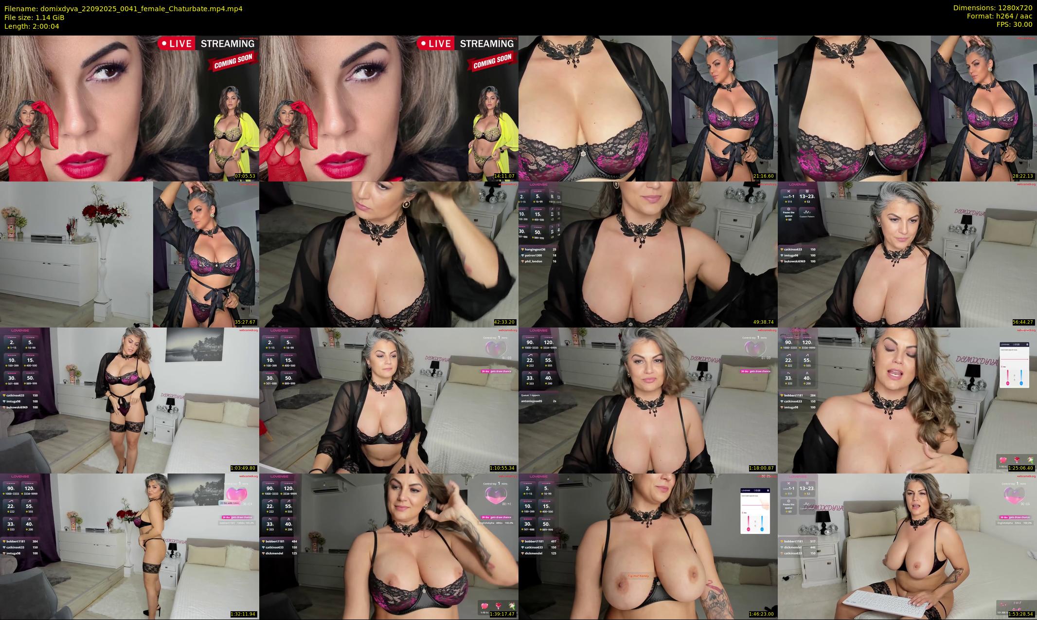 domixdyva — 121 minute Chaturbate female cam show recording, 720p, Sep 22, 2025