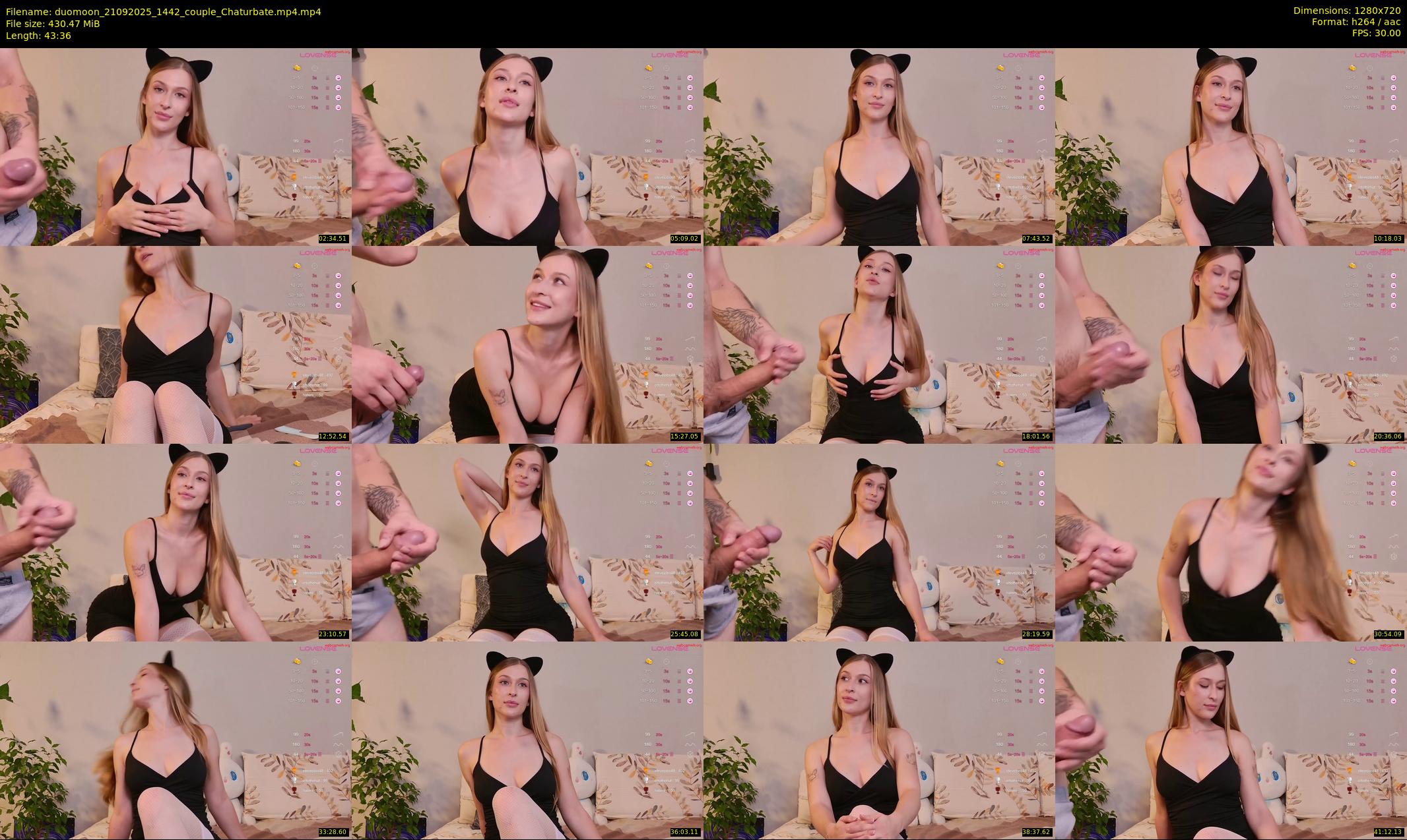 duomoon — 44 minute Chaturbate couple cam show recording, 720p, Sep 21, 2025