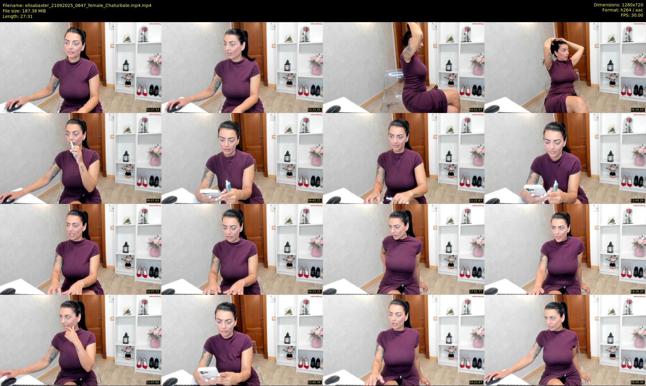 elisabaxter — 28 minute Chaturbate female cam show recording, 720p, Sep 21, 2025