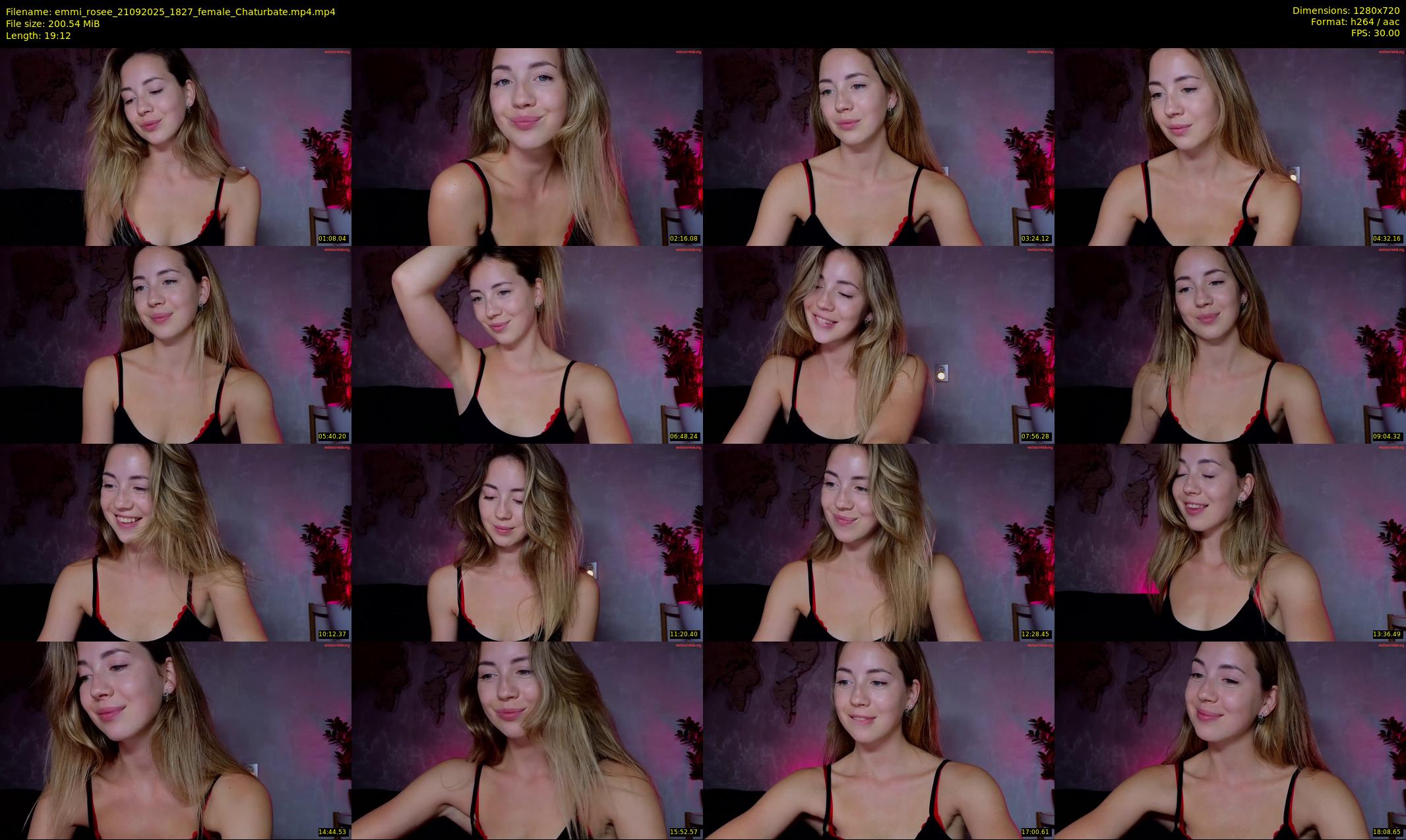emmi_rosee — 20 minute Chaturbate female cam show recording, 720p, Sep 21, 2025