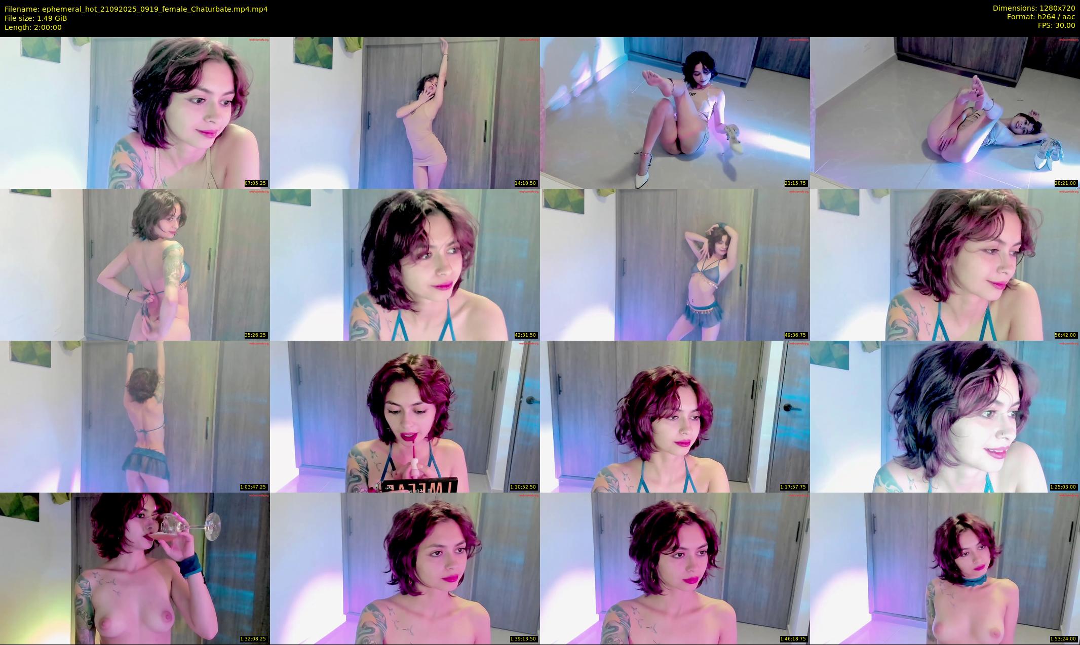 ephemeral_hot — 120 minute Chaturbate female cam show recording, 720p, Sep 21, 2025