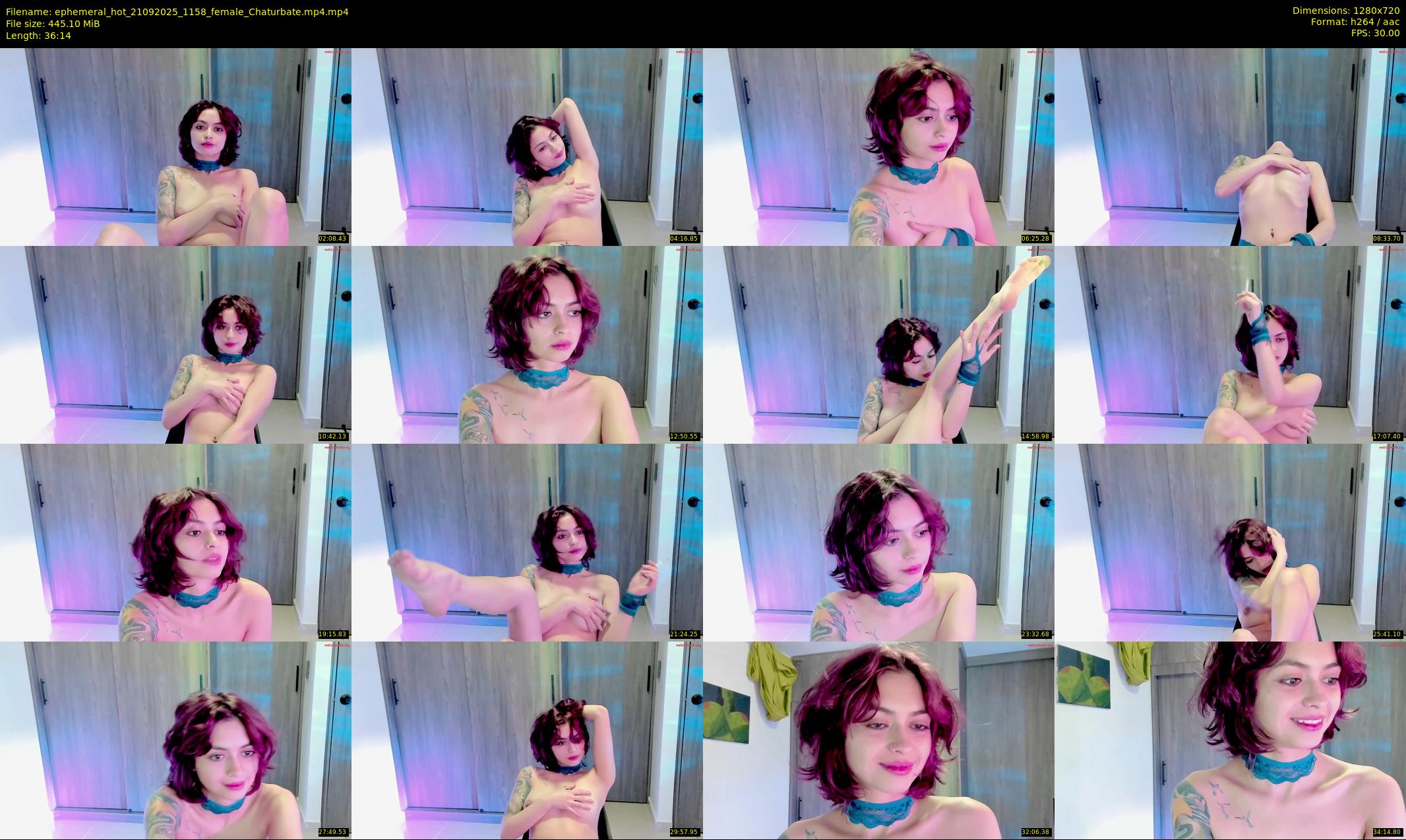 ephemeral_hot — 37 minute Chaturbate female cam show recording, 720p, Sep 21, 2025