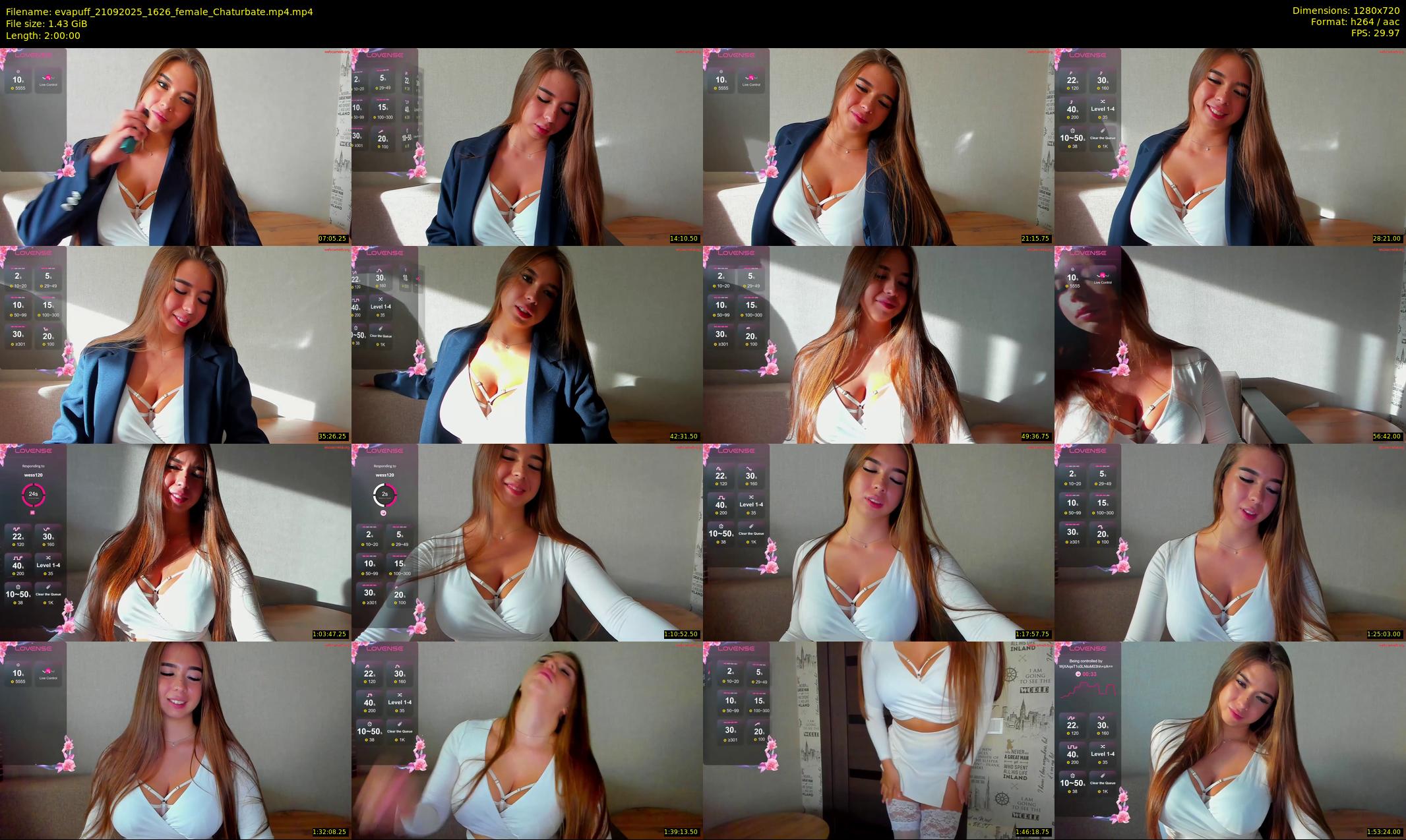 evapuff — 120 minute Chaturbate female cam show recording, 720p, Sep 21, 2025