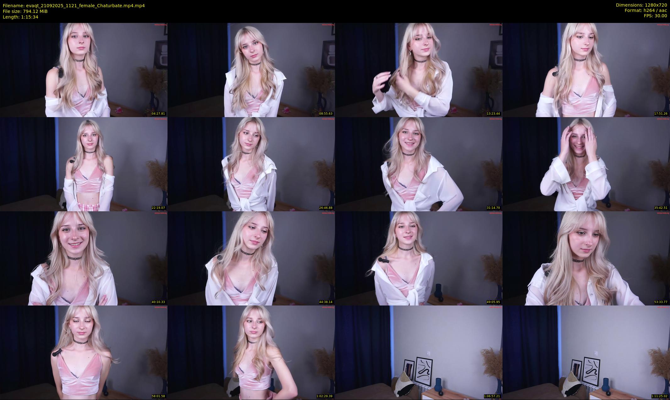 evaqt — 76 minute Chaturbate female cam show recording, 720p, Sep 21, 2025