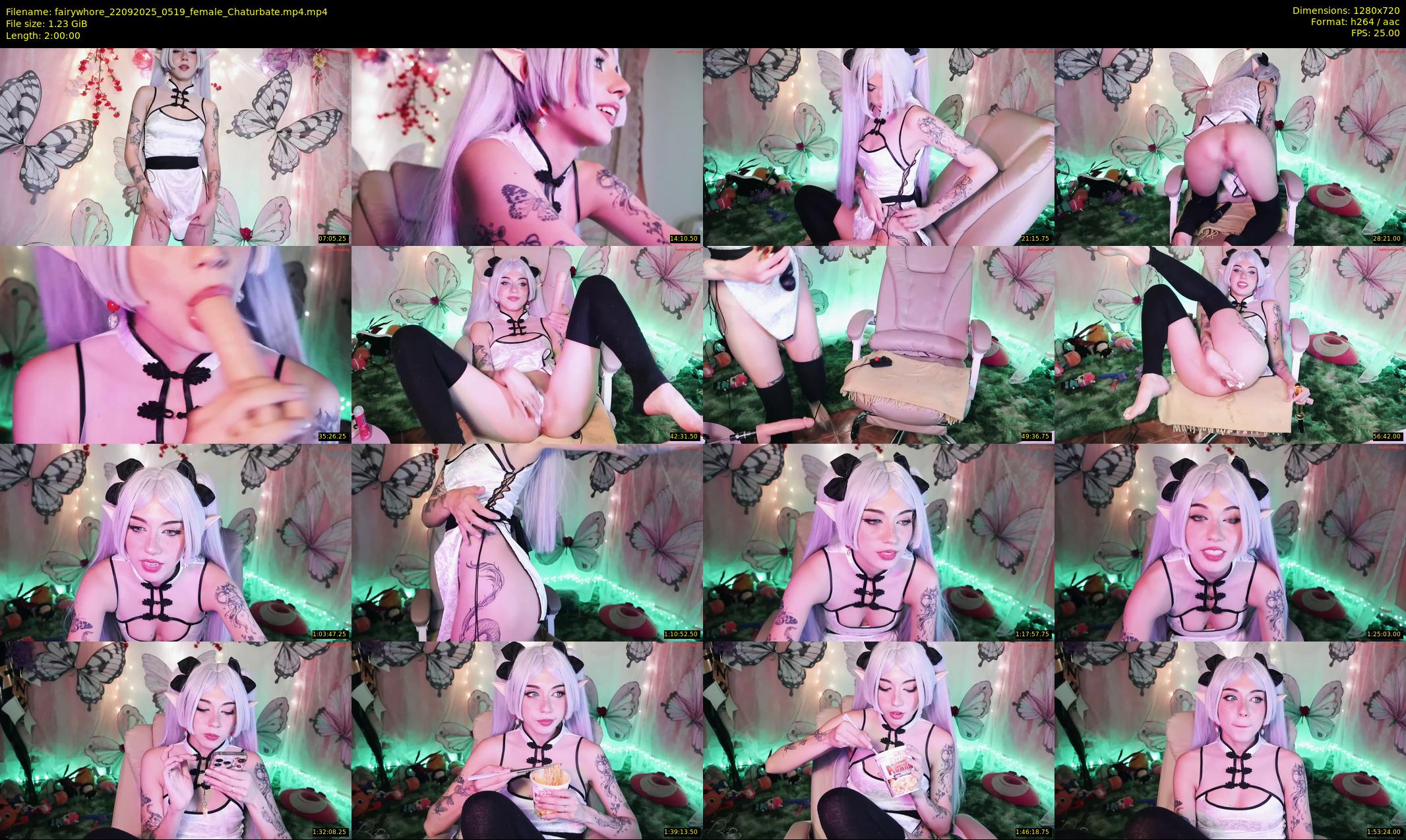 fairywhore — 120 minute Chaturbate female cam show recording, 720p, Sep 22, 2025