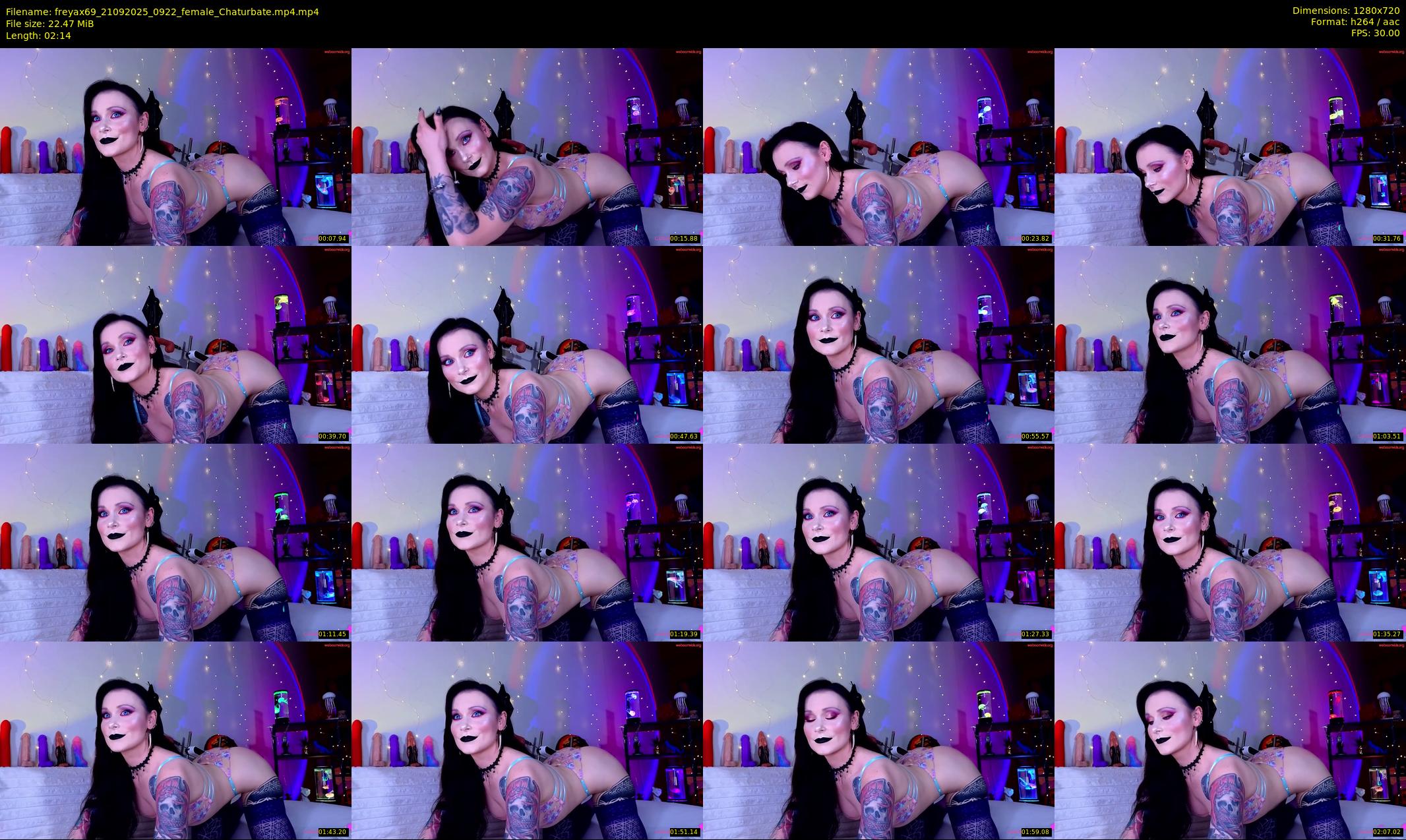 freyax69 — 3 minute Chaturbate female cam show recording, 720p, Sep 21, 2025
