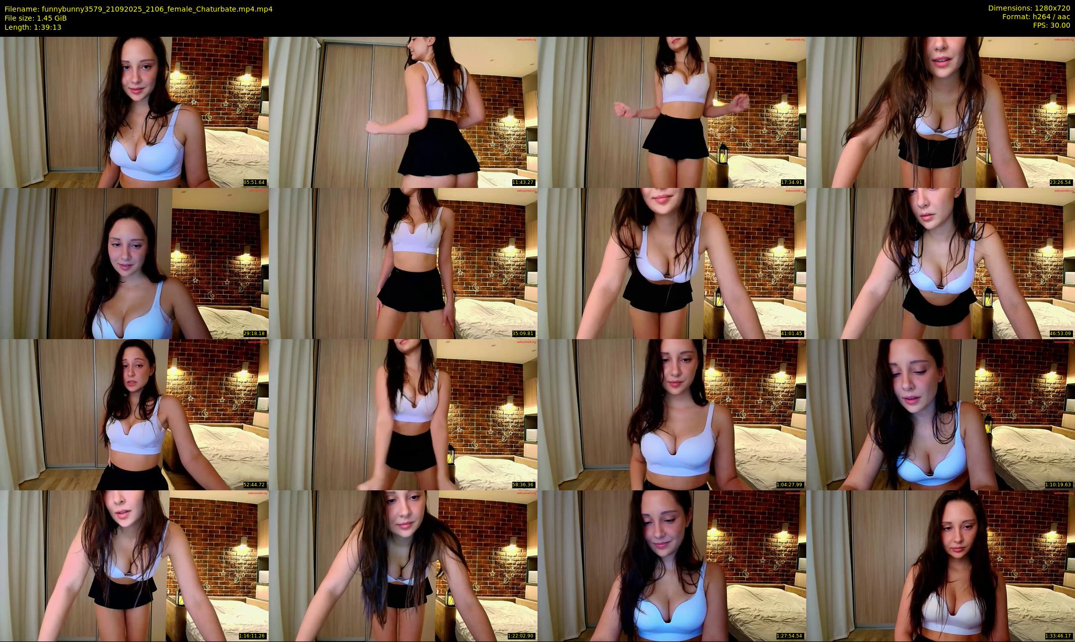 funnybunny3579 — 100 minute Chaturbate female cam show recording, 720p, Sep 21, 2025