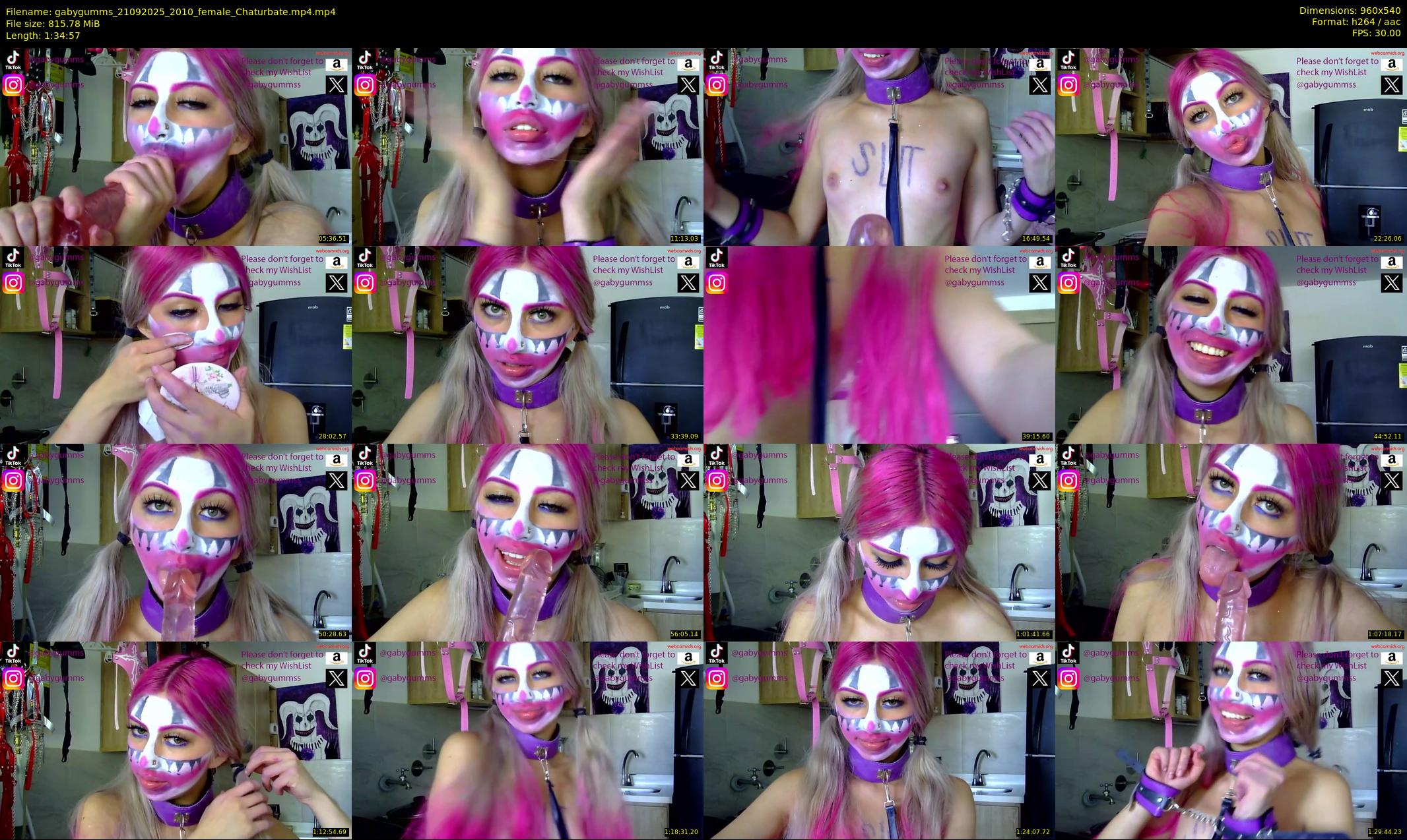 gabygumms — 95 minute Chaturbate female cam show recording, 480p, Sep 21, 2025