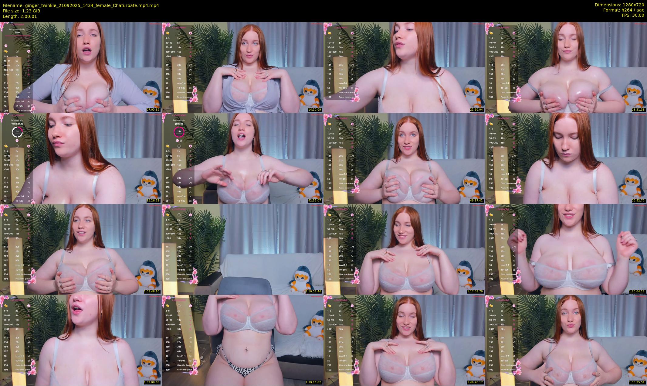 ginger_twinkle — 121 minute Chaturbate female cam show recording, 720p, Sep 21, 2025