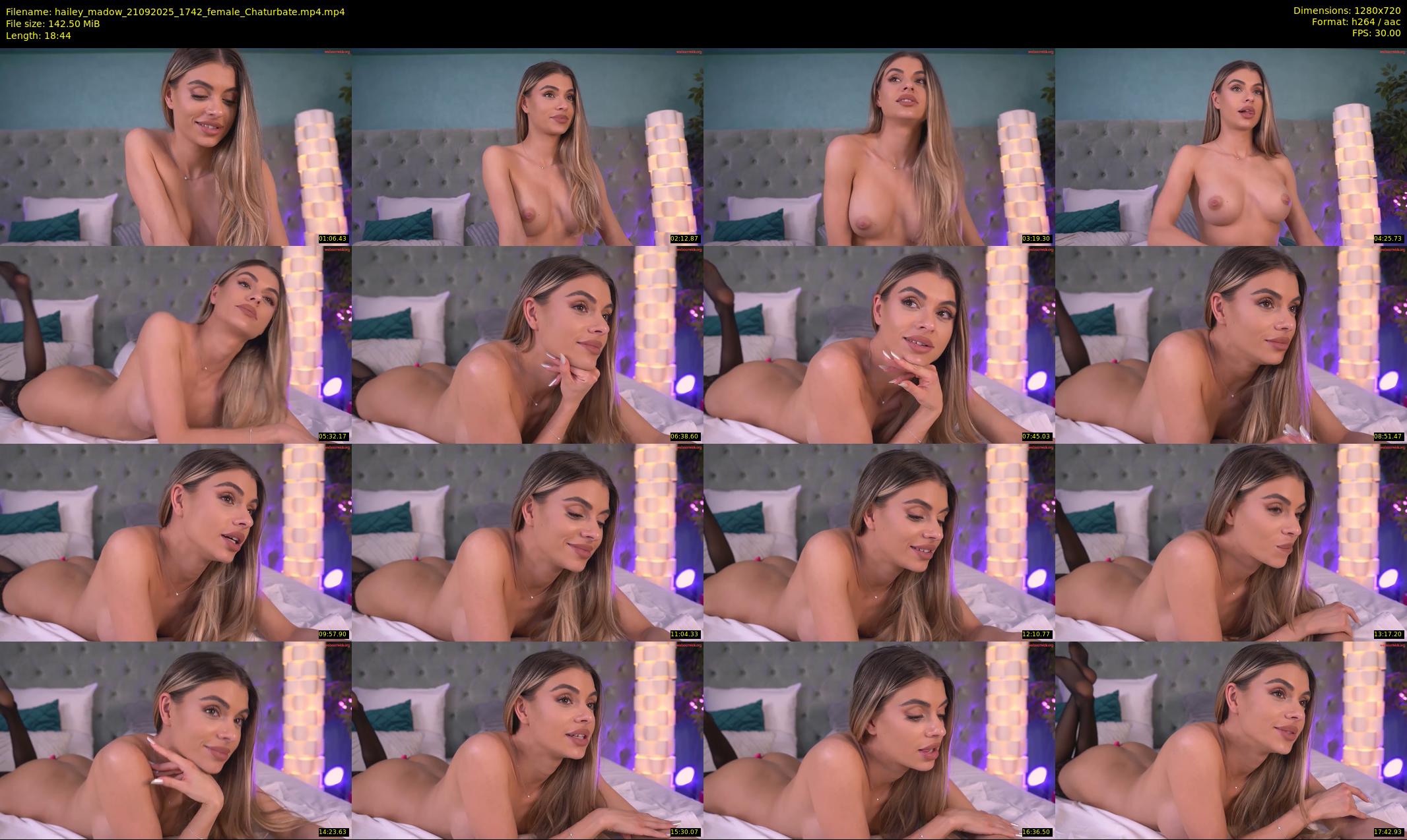 hailey_madow — 19 minute Chaturbate female cam show recording, 720p, Sep 21, 2025