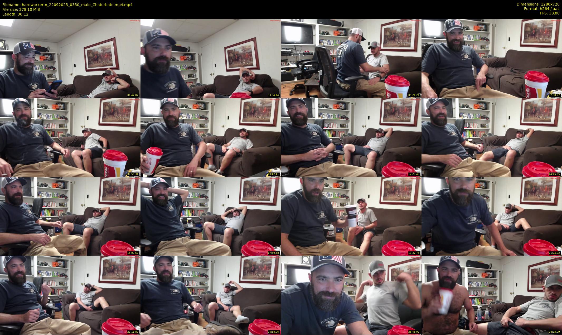 hardworkertn — 31 minute Chaturbate male cam show recording, 720p, Sep 22, 2025