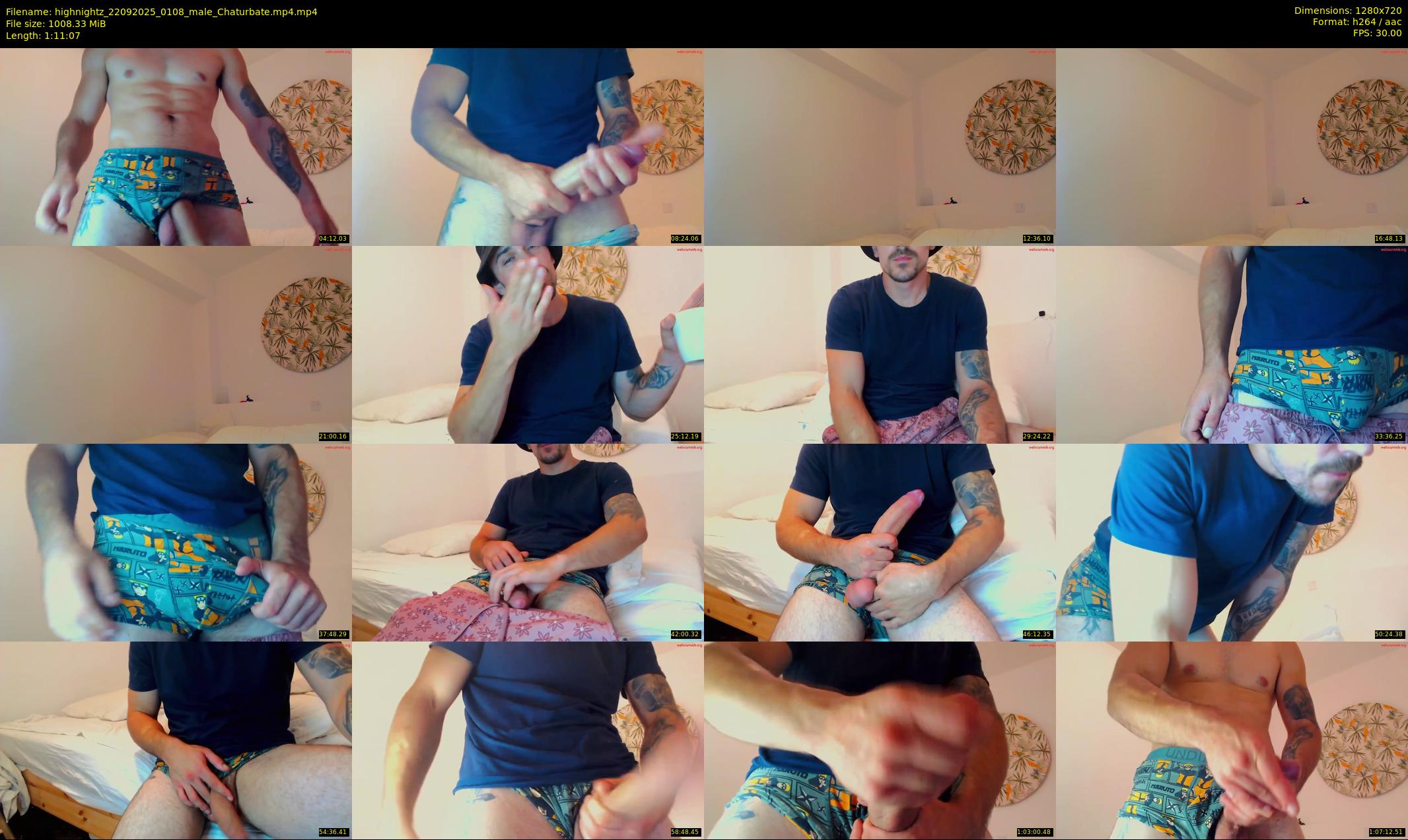 highnightz — 72 minute Chaturbate male cam show recording, 720p, Sep 22, 2025