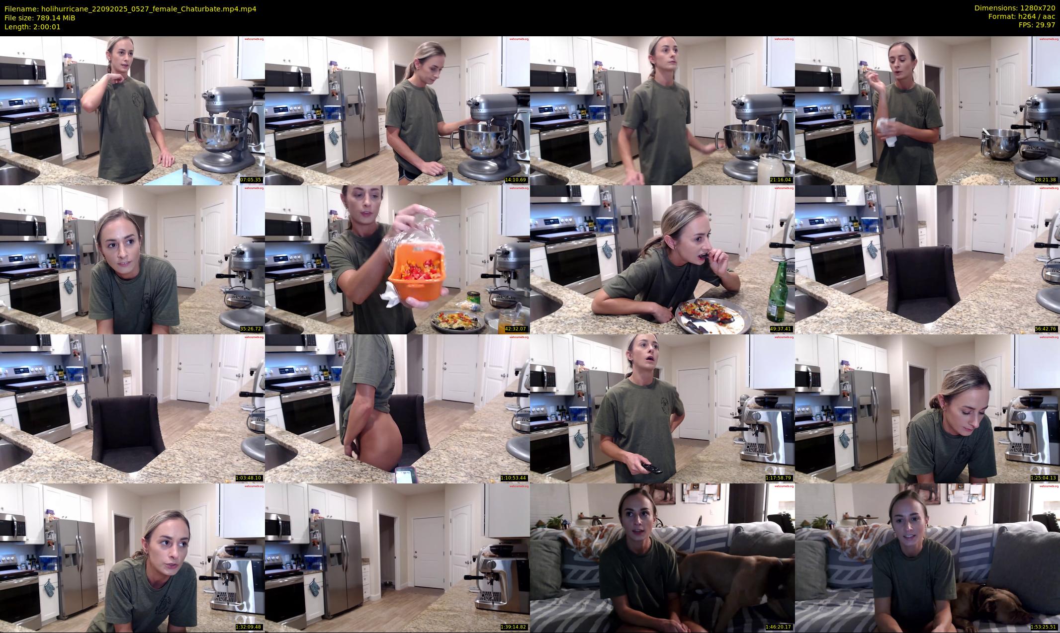 holihurricane — 121 minute Chaturbate female cam show recording, 720p, Sep 22, 2025
