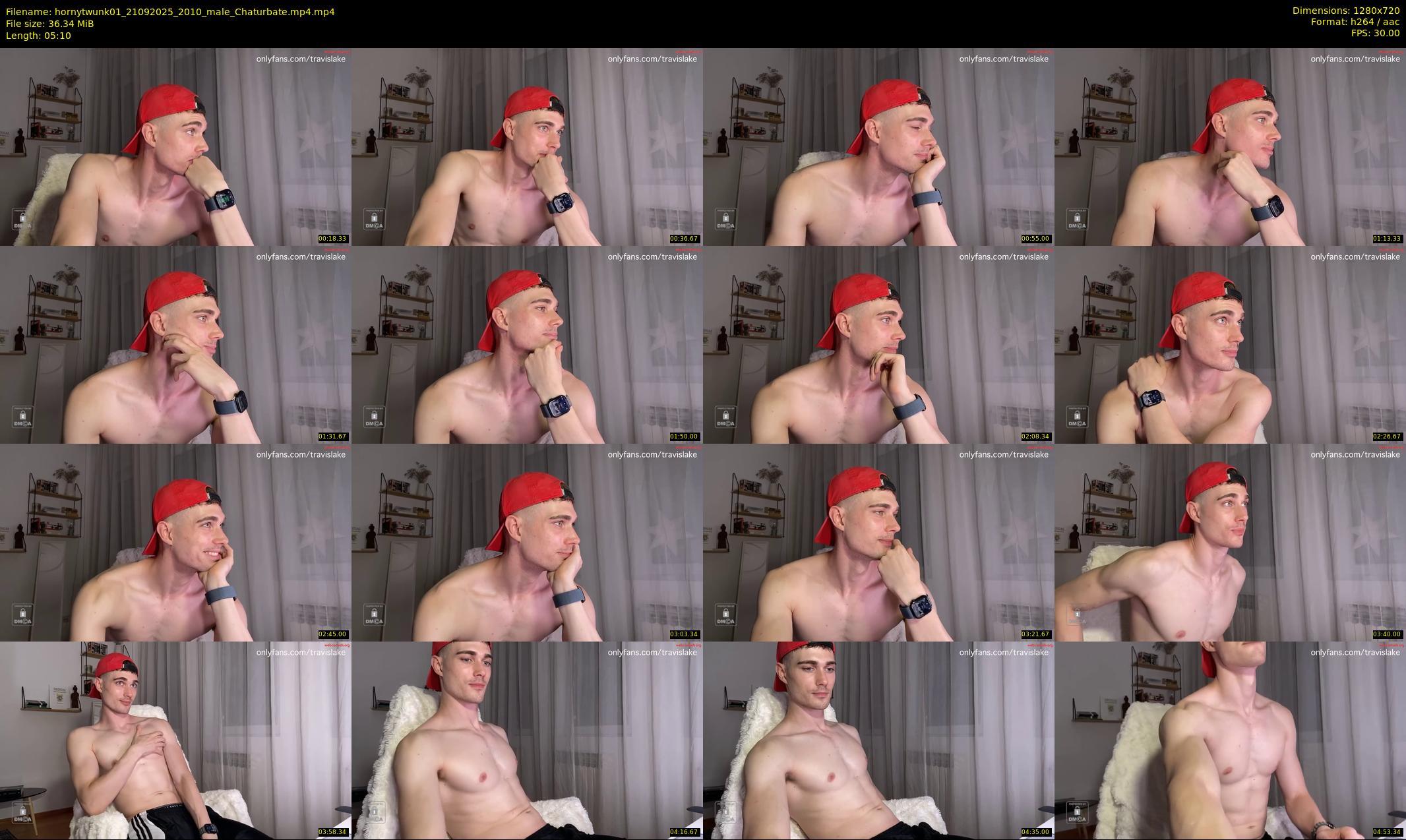 hornytwunk01 — 6 minute Chaturbate male cam show recording, 720p, Sep 21, 2025