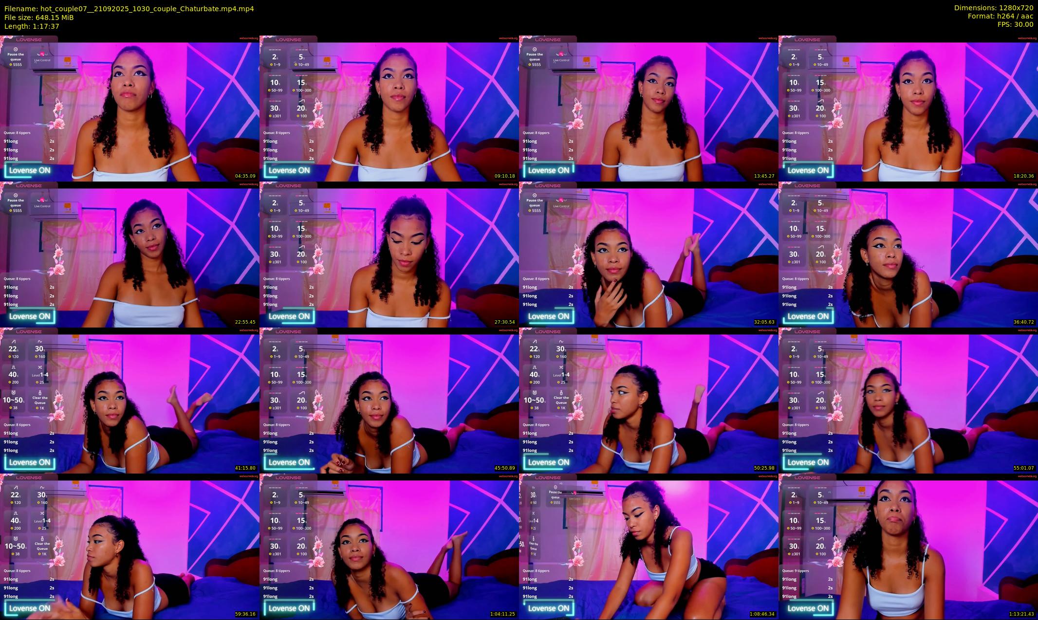 hot_couple07_ — 78 minute Chaturbate couple cam show recording, 720p, Sep 21, 2025