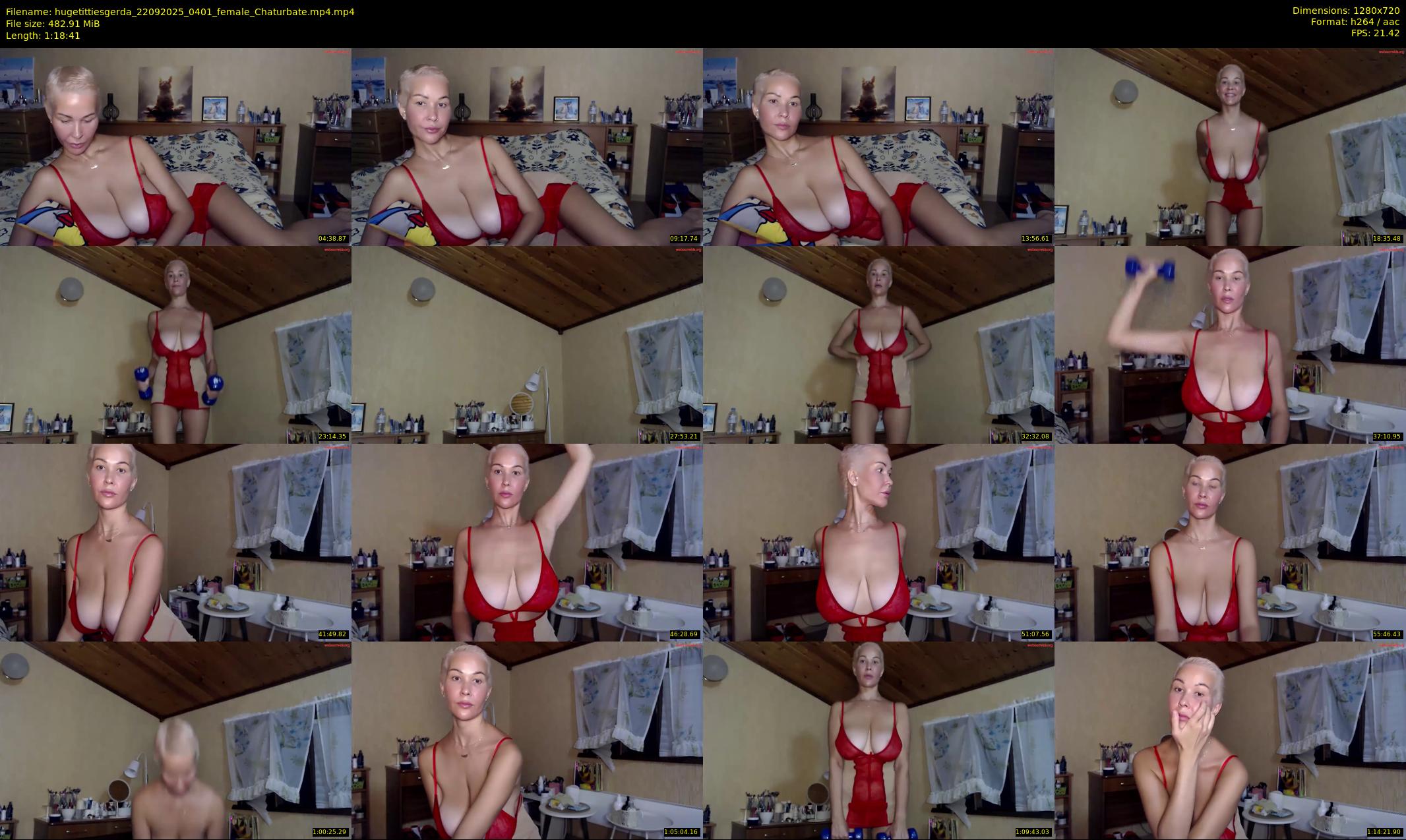 hugetittiesgerda — 79 minute Chaturbate female cam show recording, 720p, Sep 22, 2025