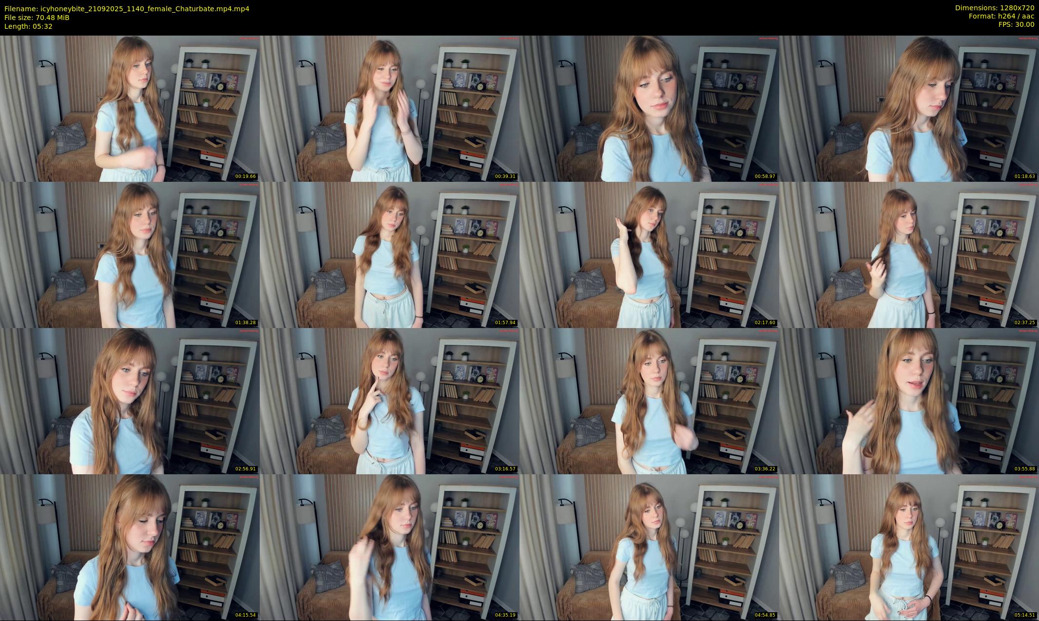 icyhoneybite — 6 minute Chaturbate female cam show recording, 720p, Sep 21, 2025