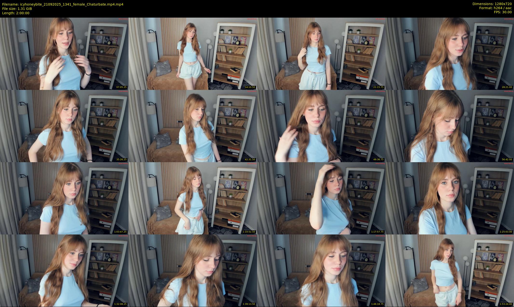 icyhoneybite — 120 minute Chaturbate female cam show recording, 720p, Sep 21, 2025