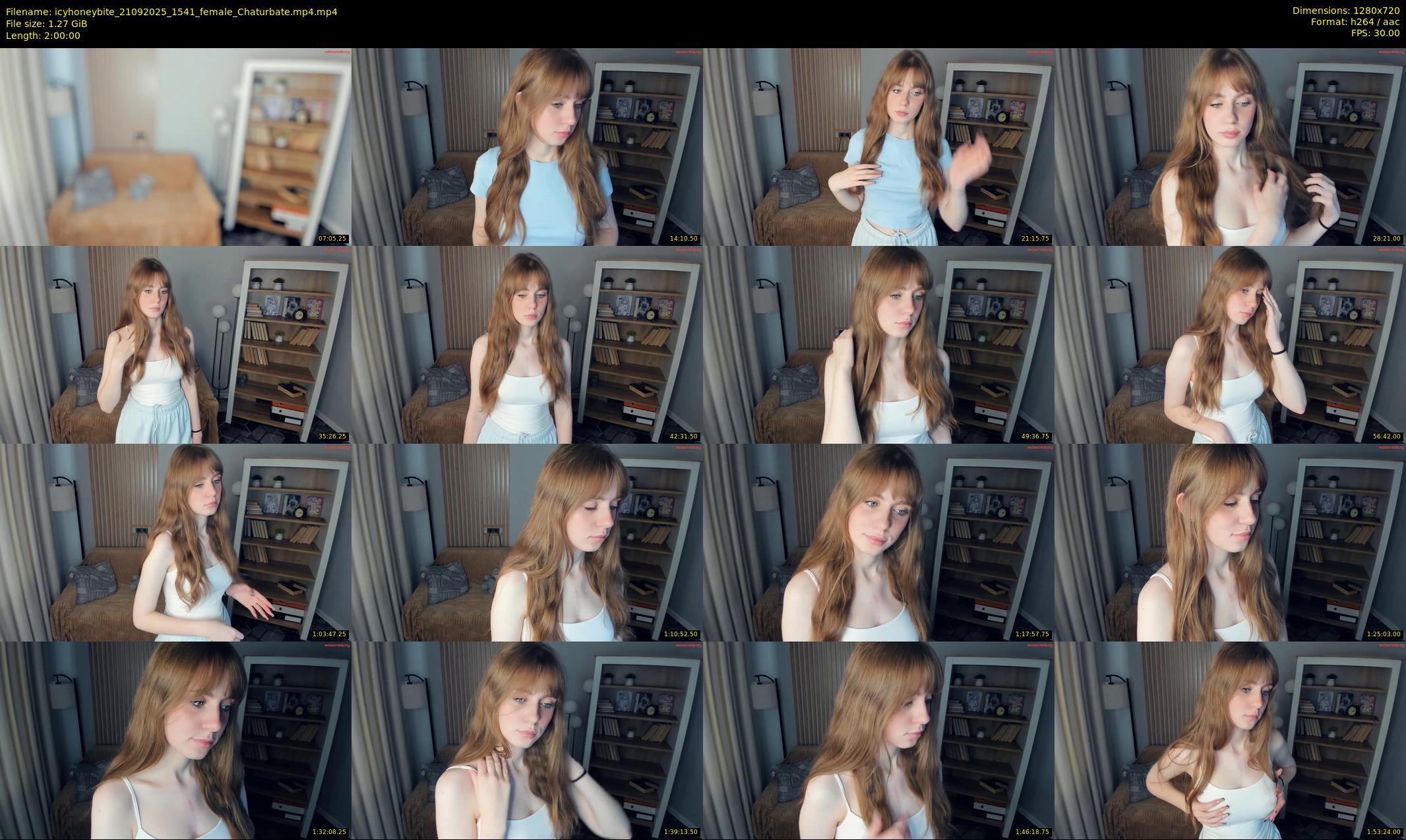 icyhoneybite — 120 minute Chaturbate female cam show recording, 720p, Sep 21, 2025