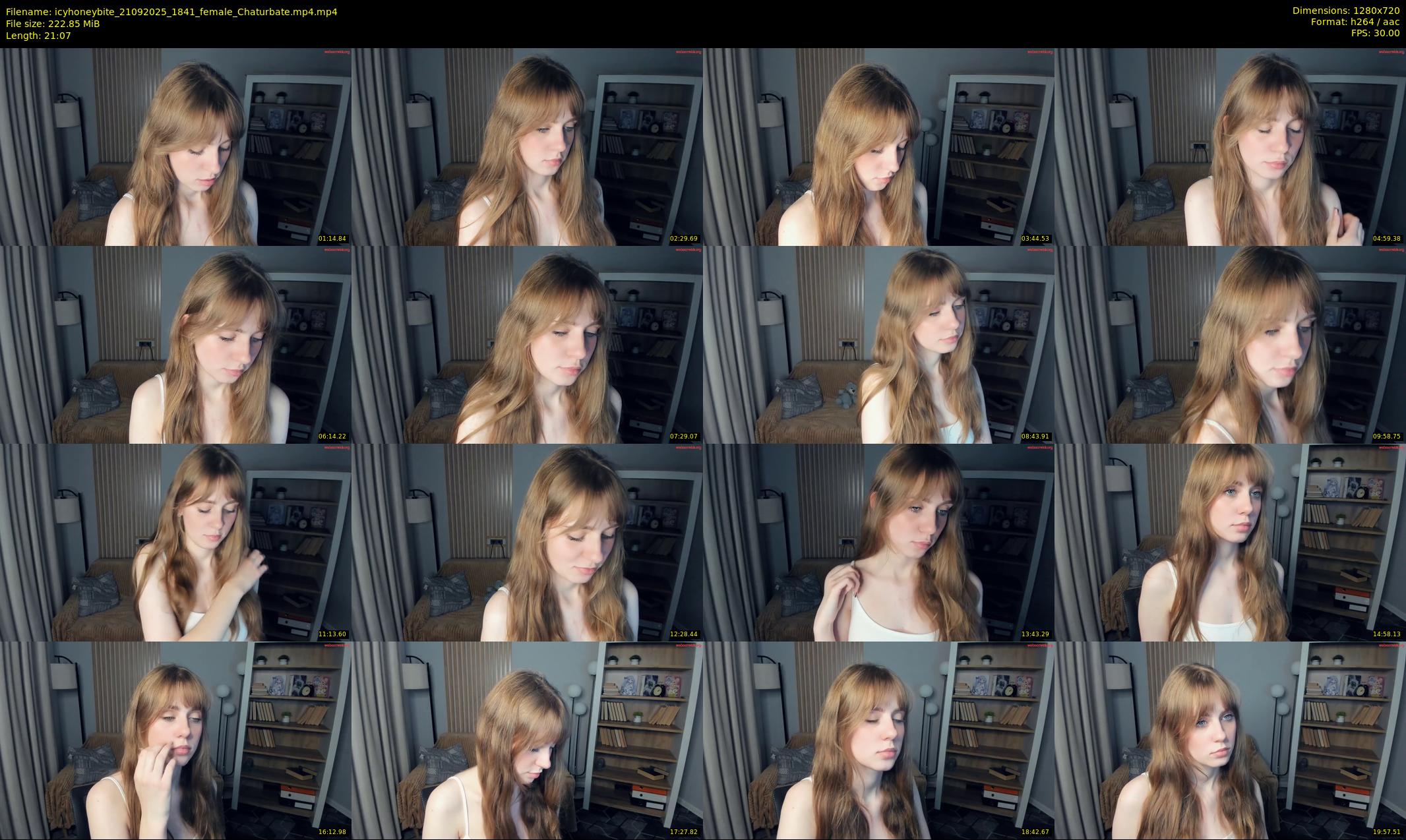 icyhoneybite — 22 minute Chaturbate female cam show recording, 720p, Sep 21, 2025