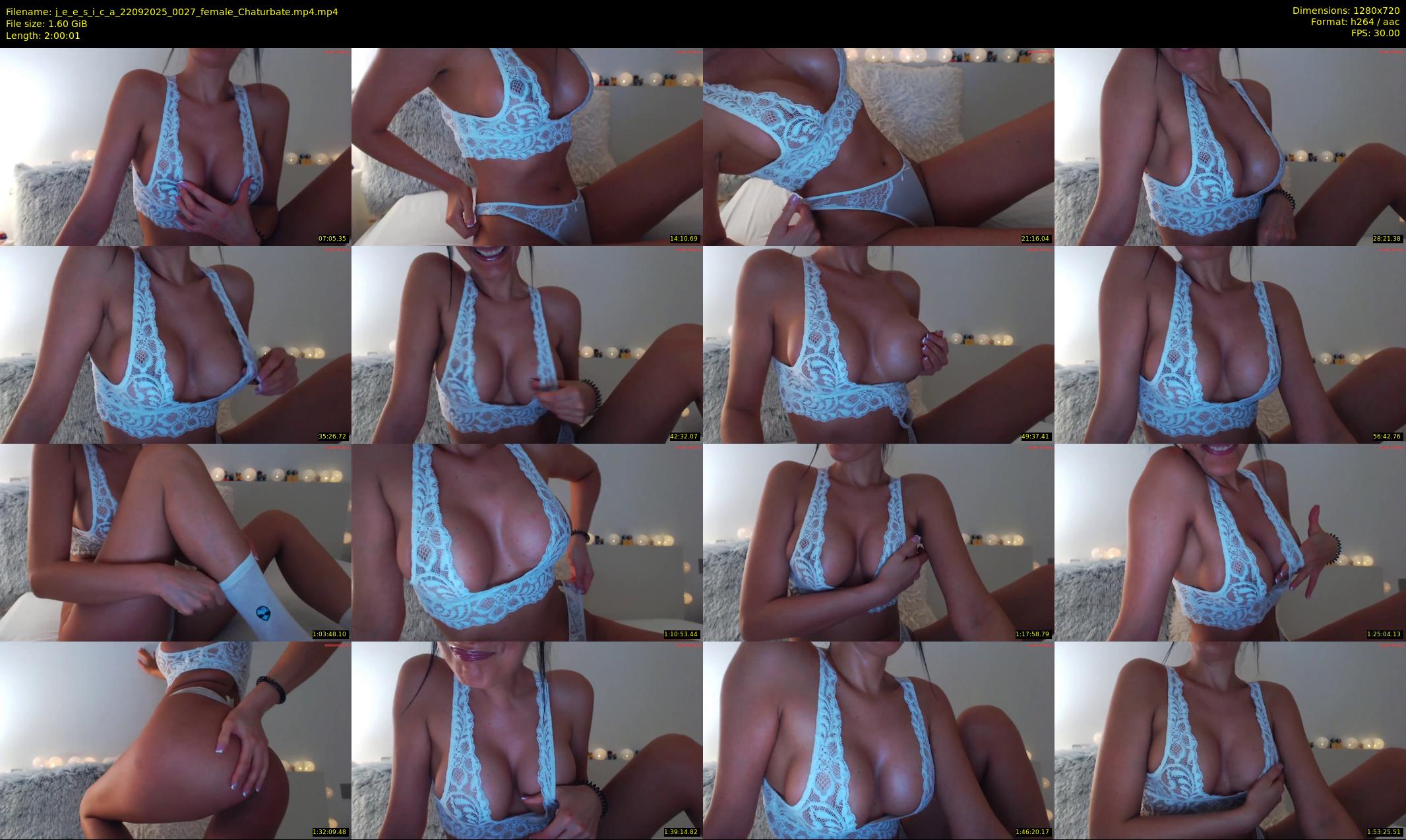 j_e_e_s_i_c_a — 121 minute Chaturbate female cam show recording, 720p, Sep 22, 2025