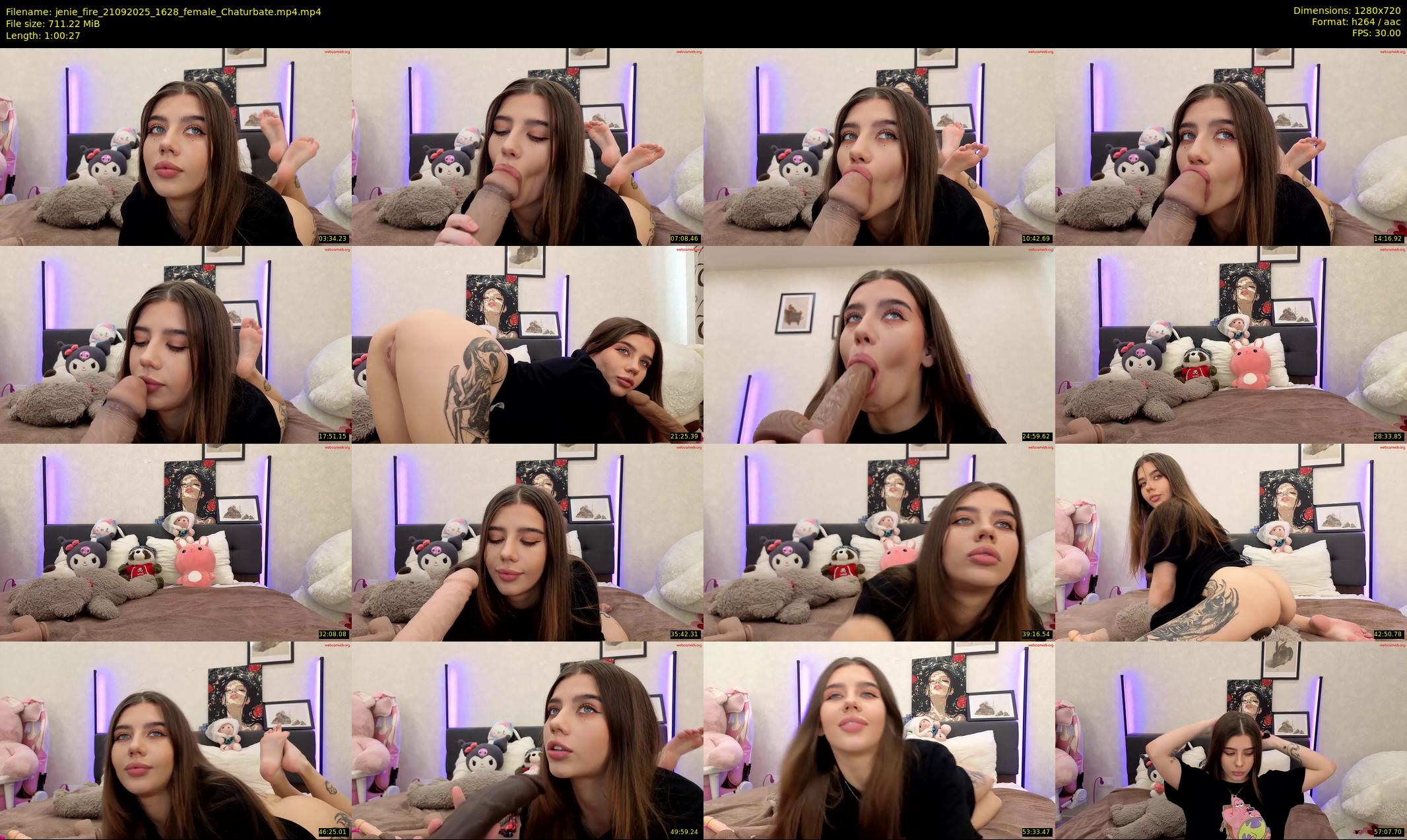 jenie_fire — 61 minute Chaturbate female cam show recording, 720p, Sep 21, 2025
