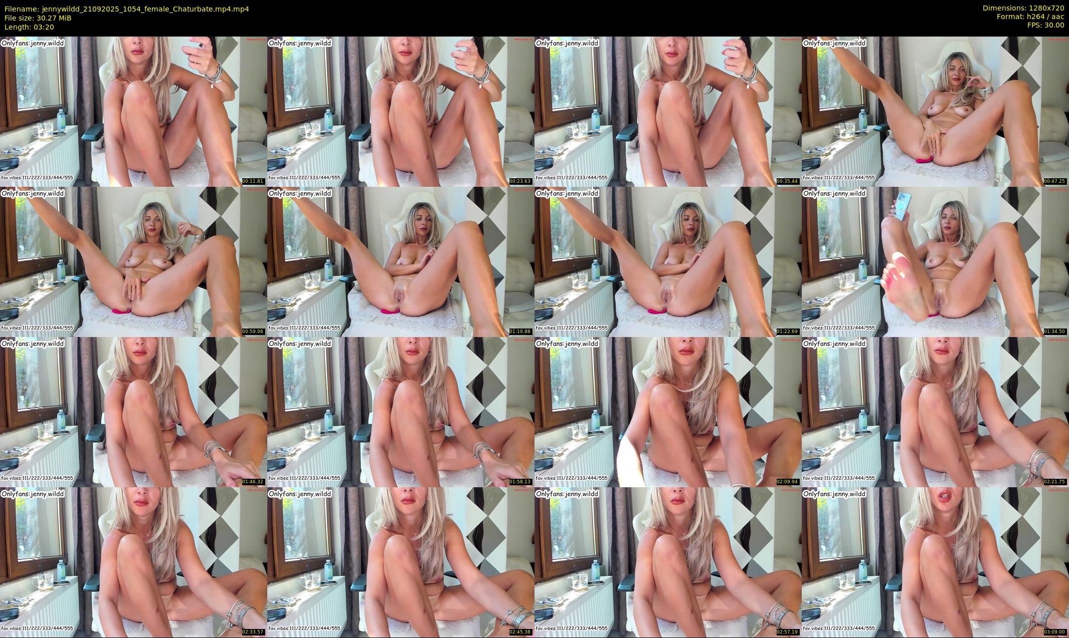 jennywildd — 4 minute Chaturbate female cam show recording, 720p, Sep 21, 2025