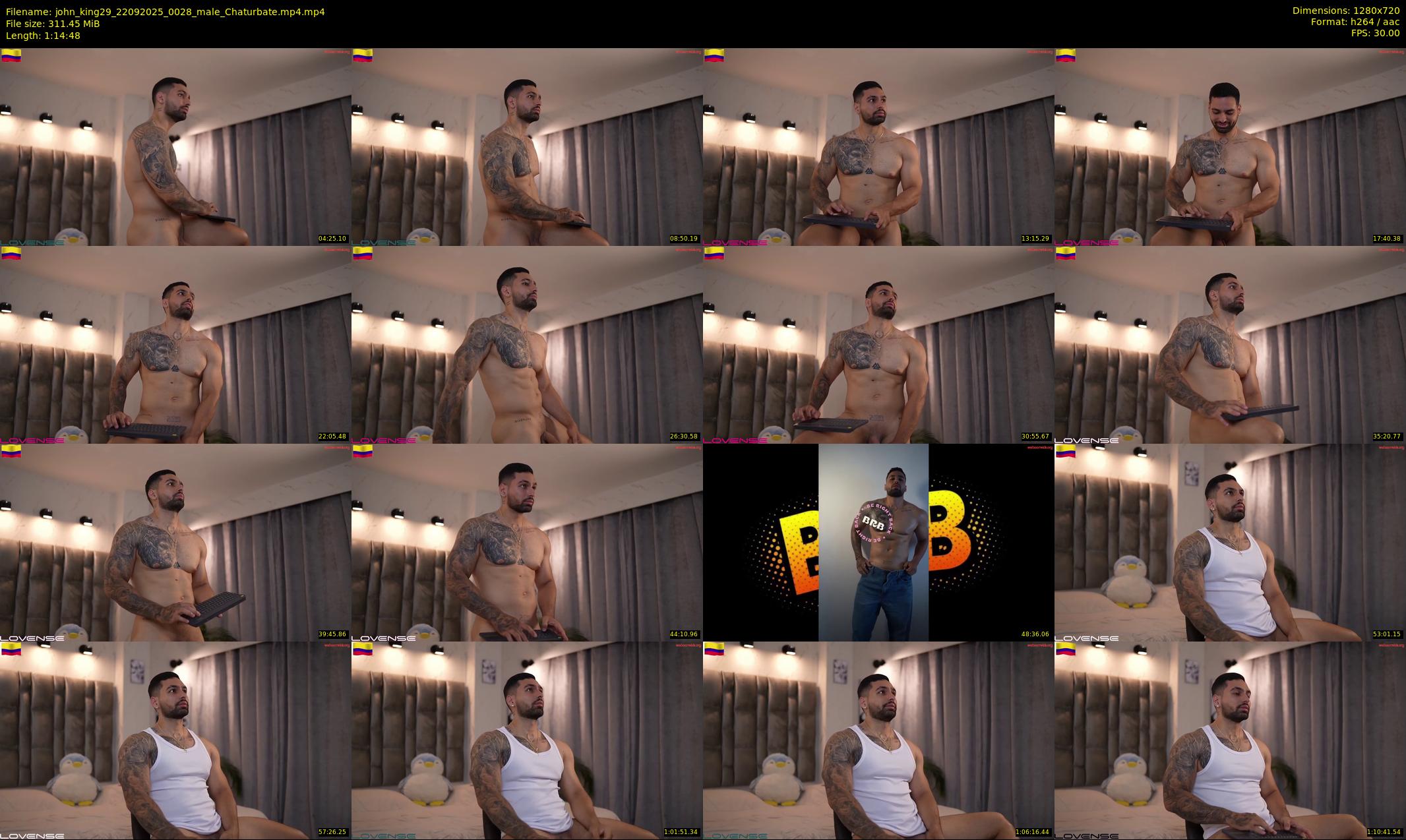 john_king29 — 75 minute Chaturbate male cam show recording, 720p, Sep 22, 2025