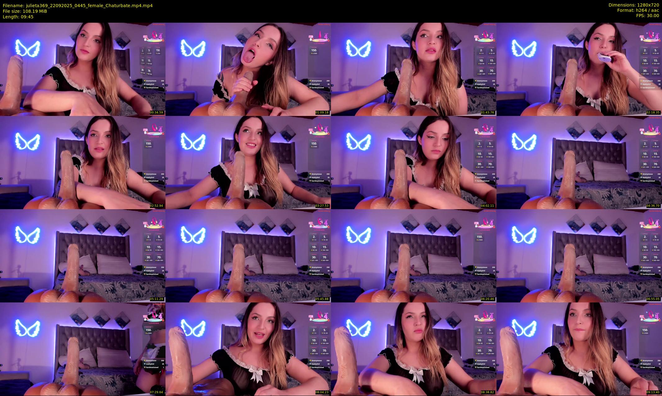 julieta369 — 10 minute Chaturbate female cam show recording, 720p, Sep 22, 2025