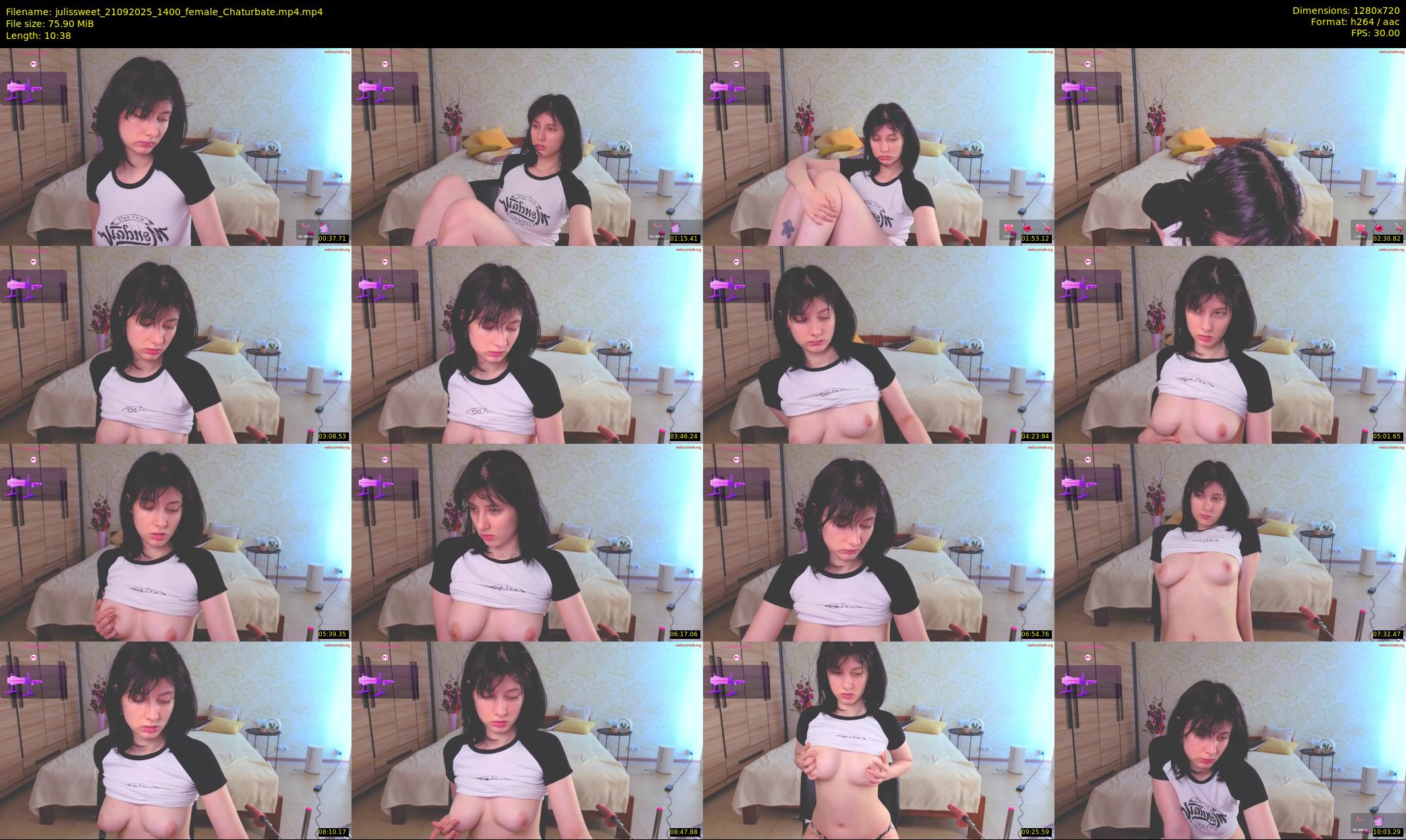 julissweet — 11 minute Chaturbate female cam show recording, 720p, Sep 21, 2025