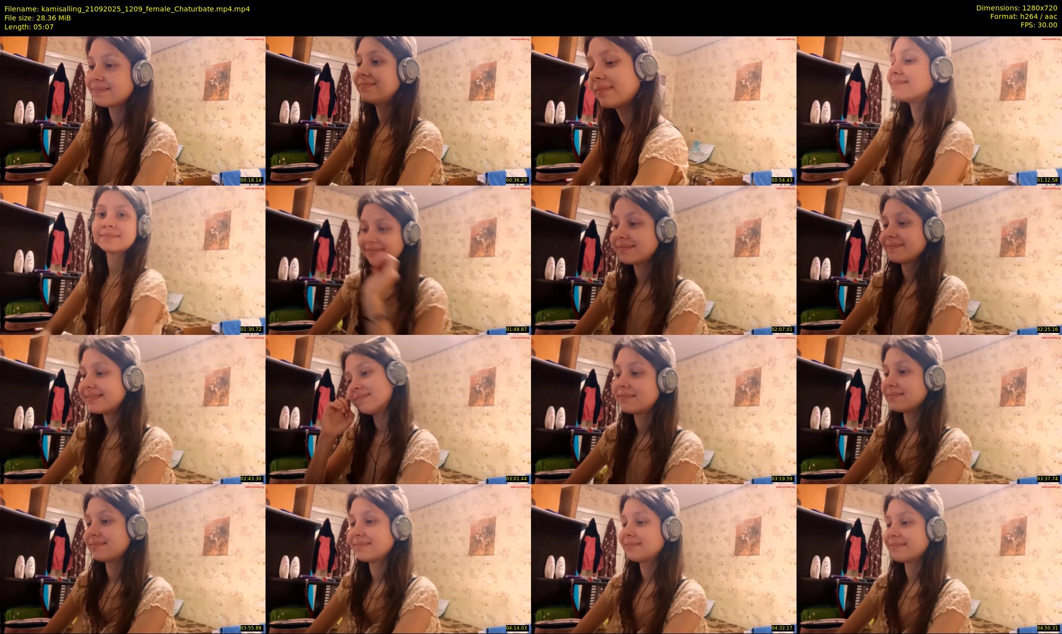 kamisalling — 6 minute Chaturbate female cam show recording, 720p, Sep 21, 2025