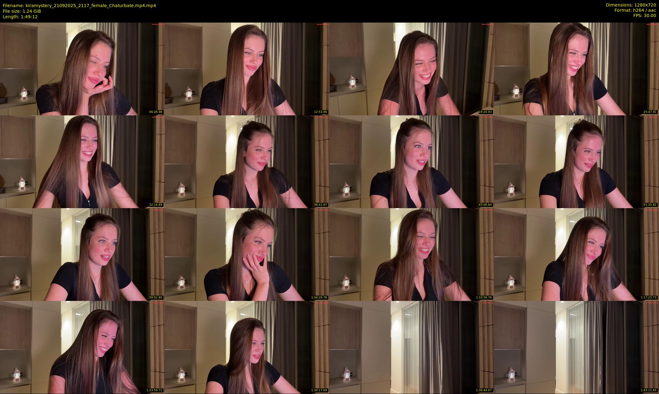 kiramystery — 110 minute Chaturbate female cam show recording, 720p, Sep 21, 2025