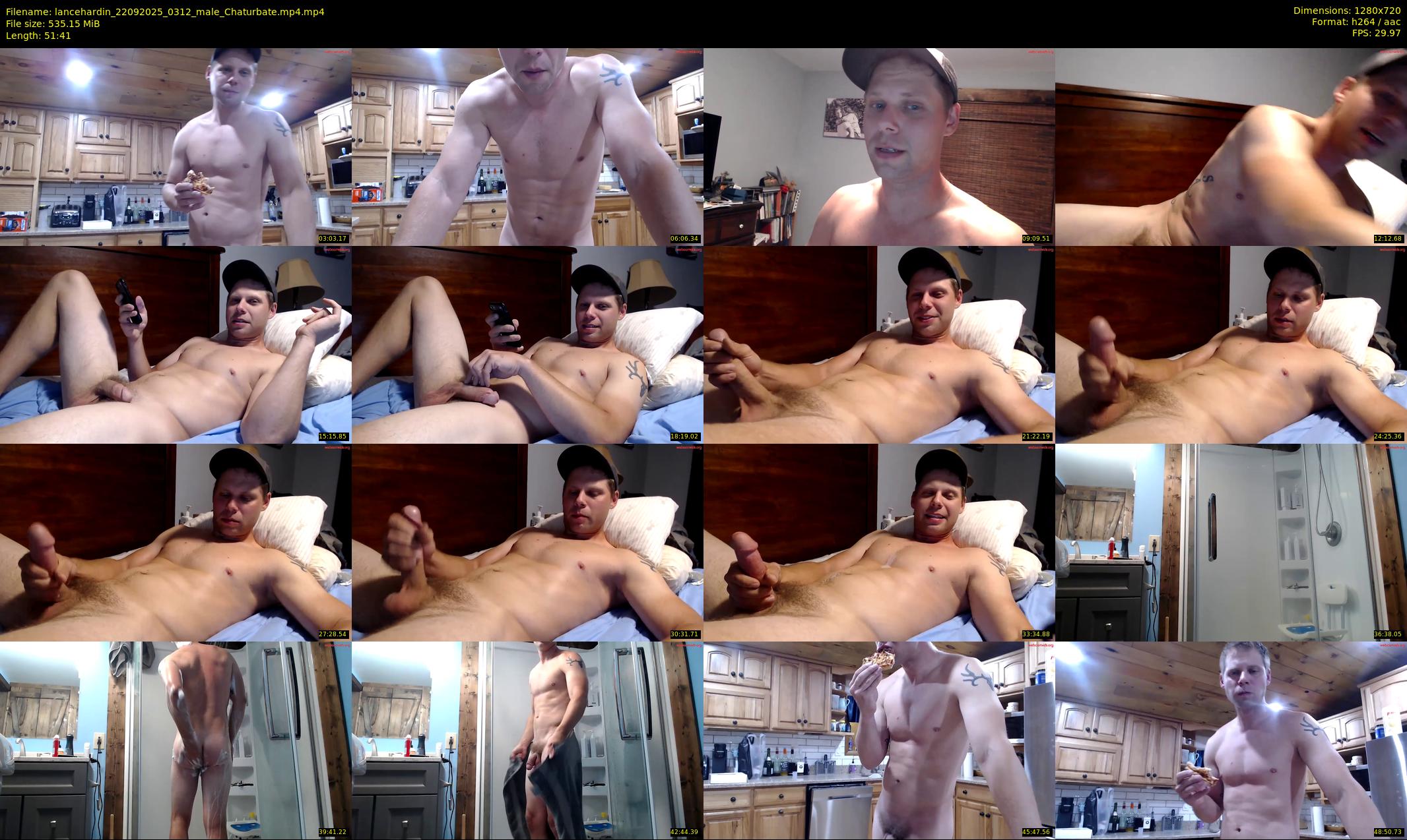 lancehardin — 52 minute Chaturbate male cam show recording, 720p, Sep 22, 2025