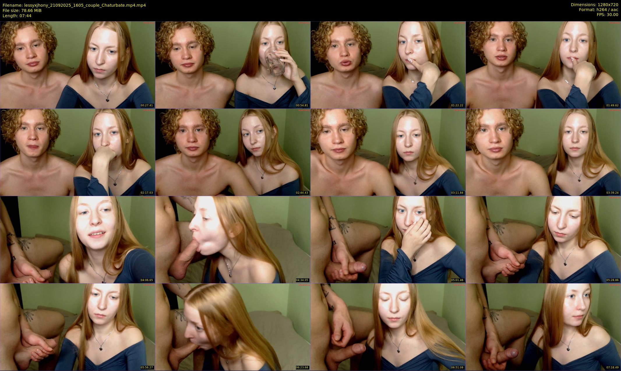 lessyxjhony — 8 minute Chaturbate couple cam show recording, 720p, Sep 21, 2025